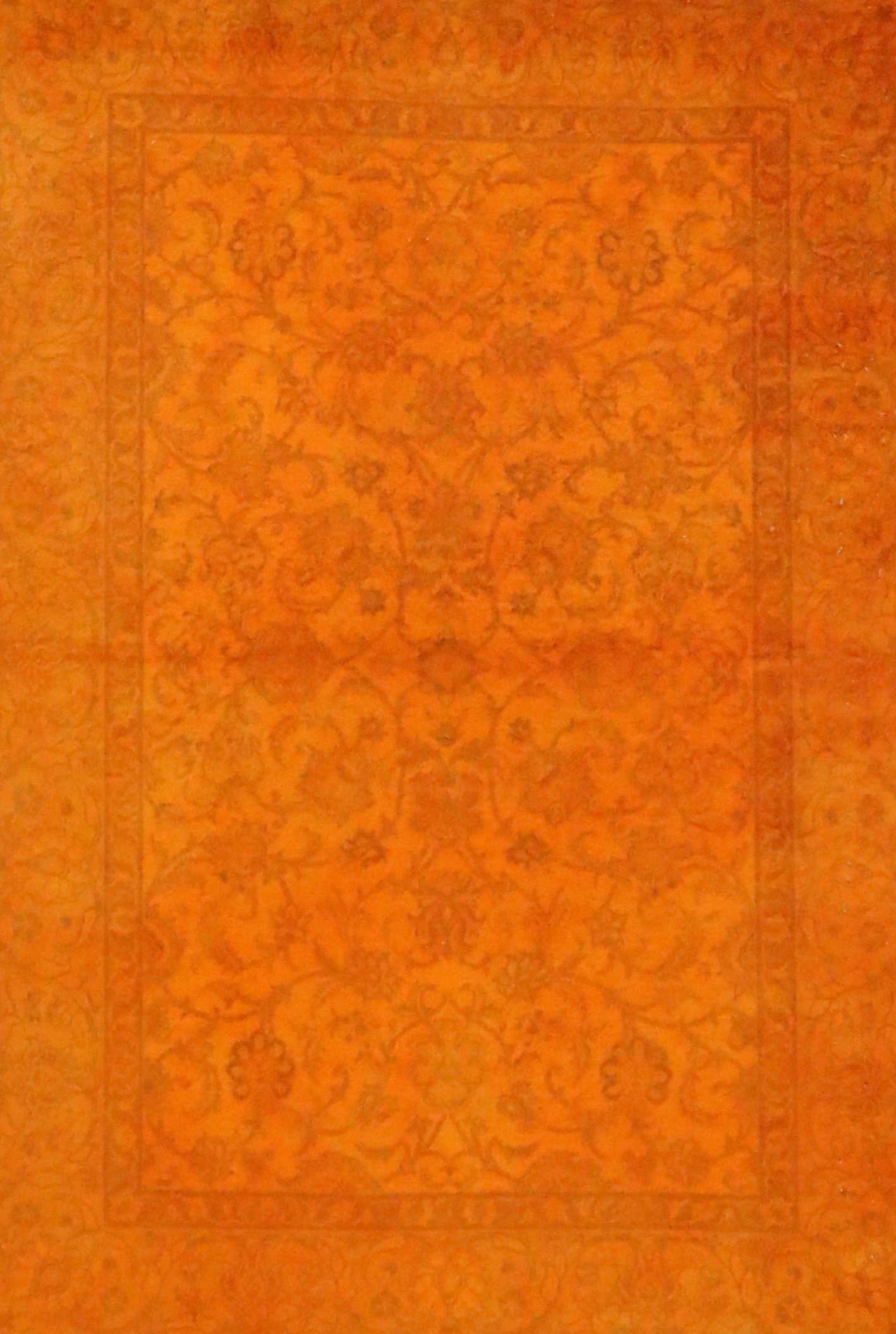 4'2 x 6'1 Hand-Knotted Persian Overdyed Area Rug