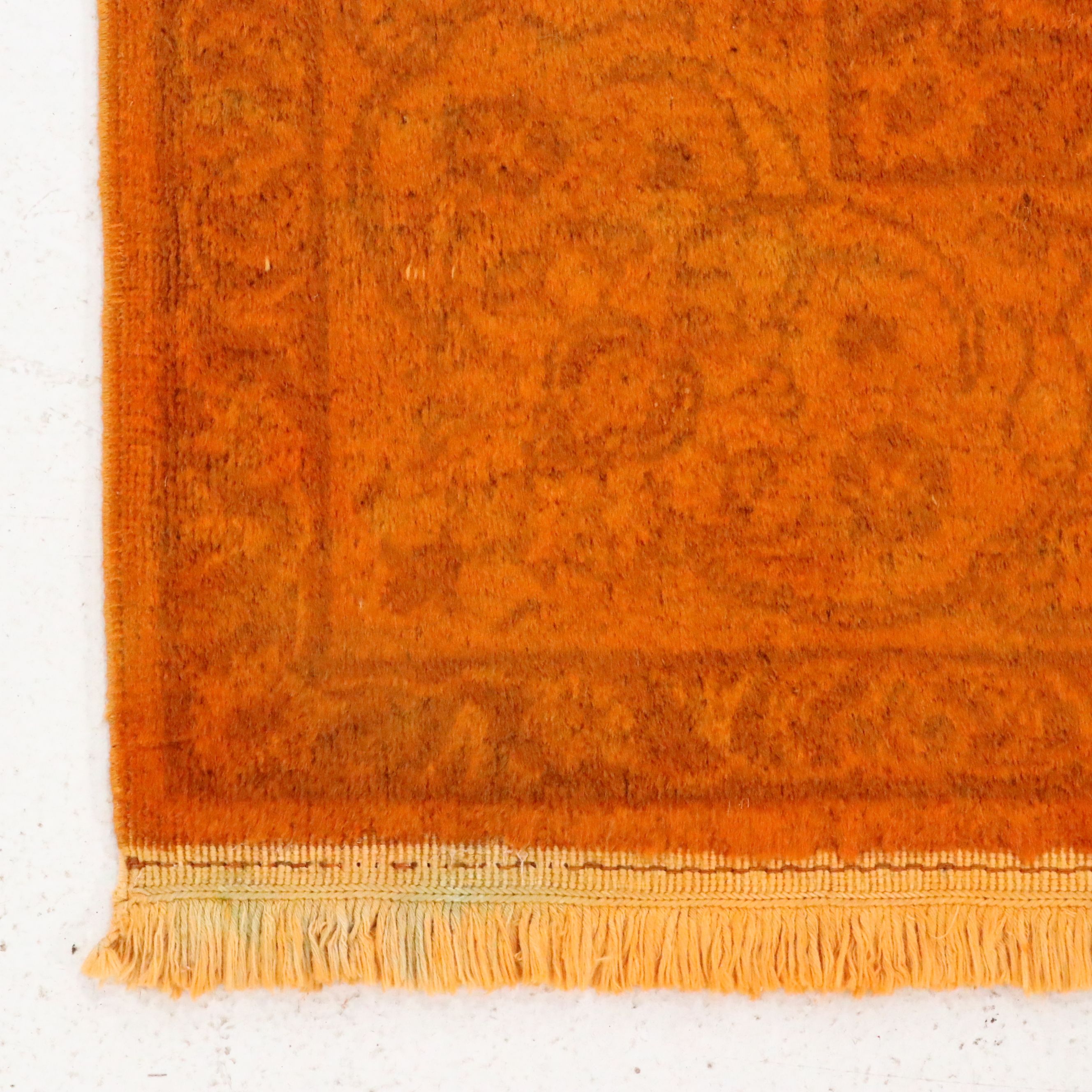 4'2 x 6'1 Hand-Knotted Persian Overdyed Area Rug