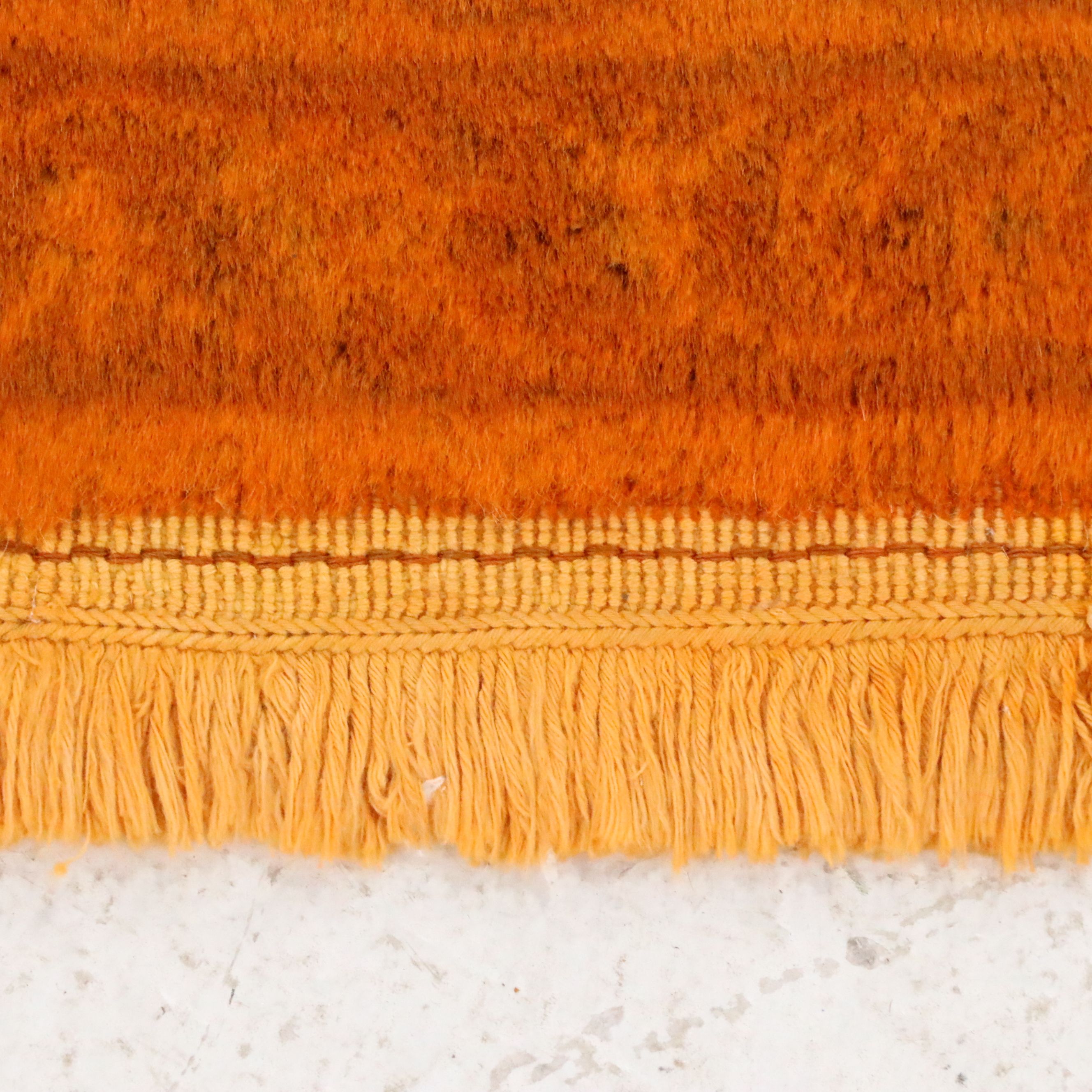 4'2 x 6'1 Hand-Knotted Persian Overdyed Area Rug