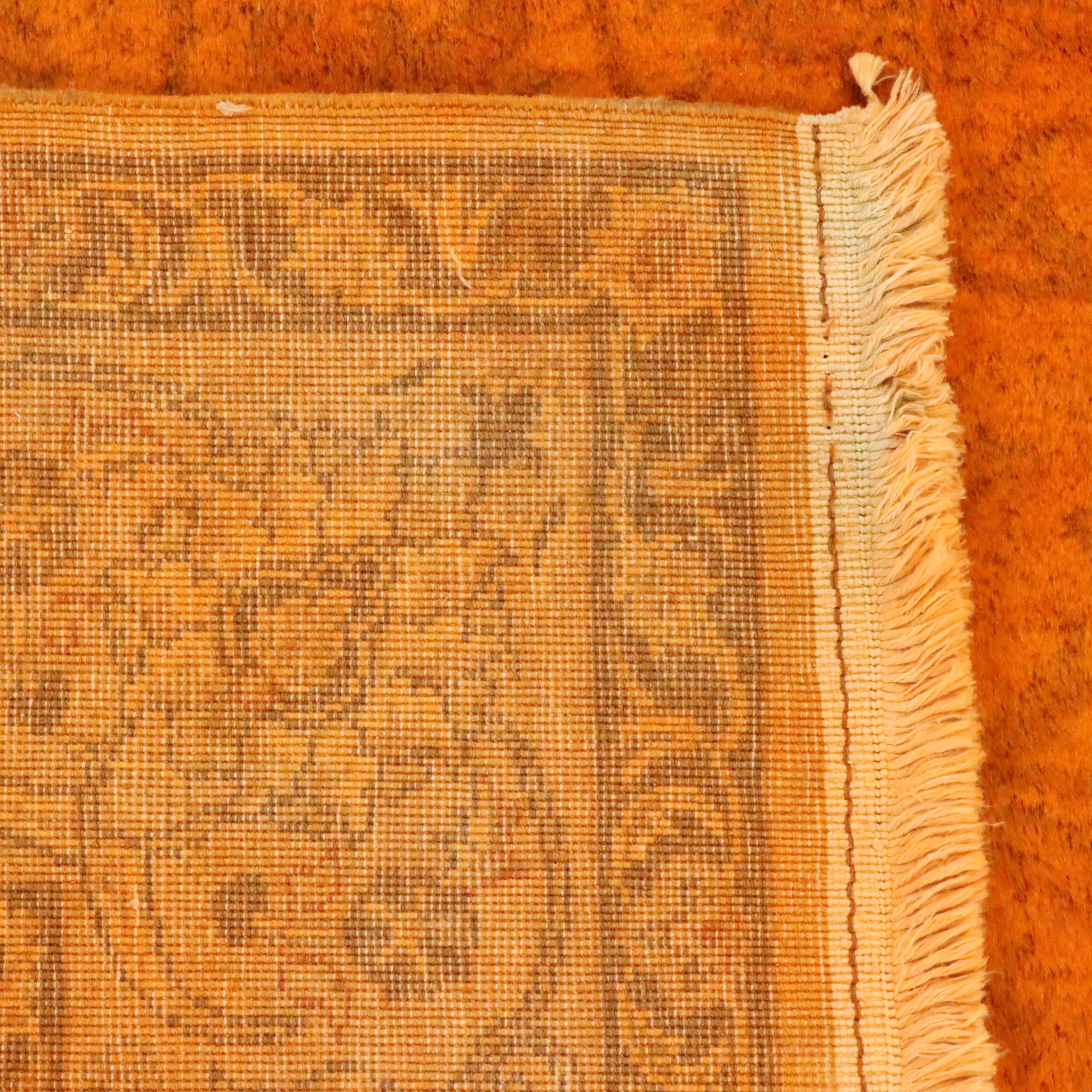 4'2 x 6'1 Hand-Knotted Persian Overdyed Area Rug