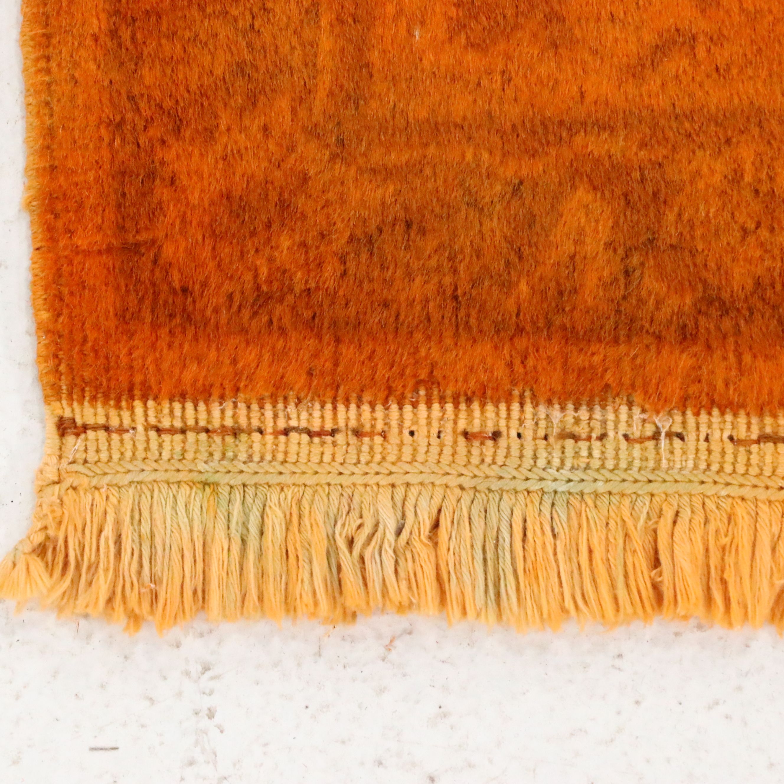 4'2 x 6'1 Hand-Knotted Persian Overdyed Area Rug