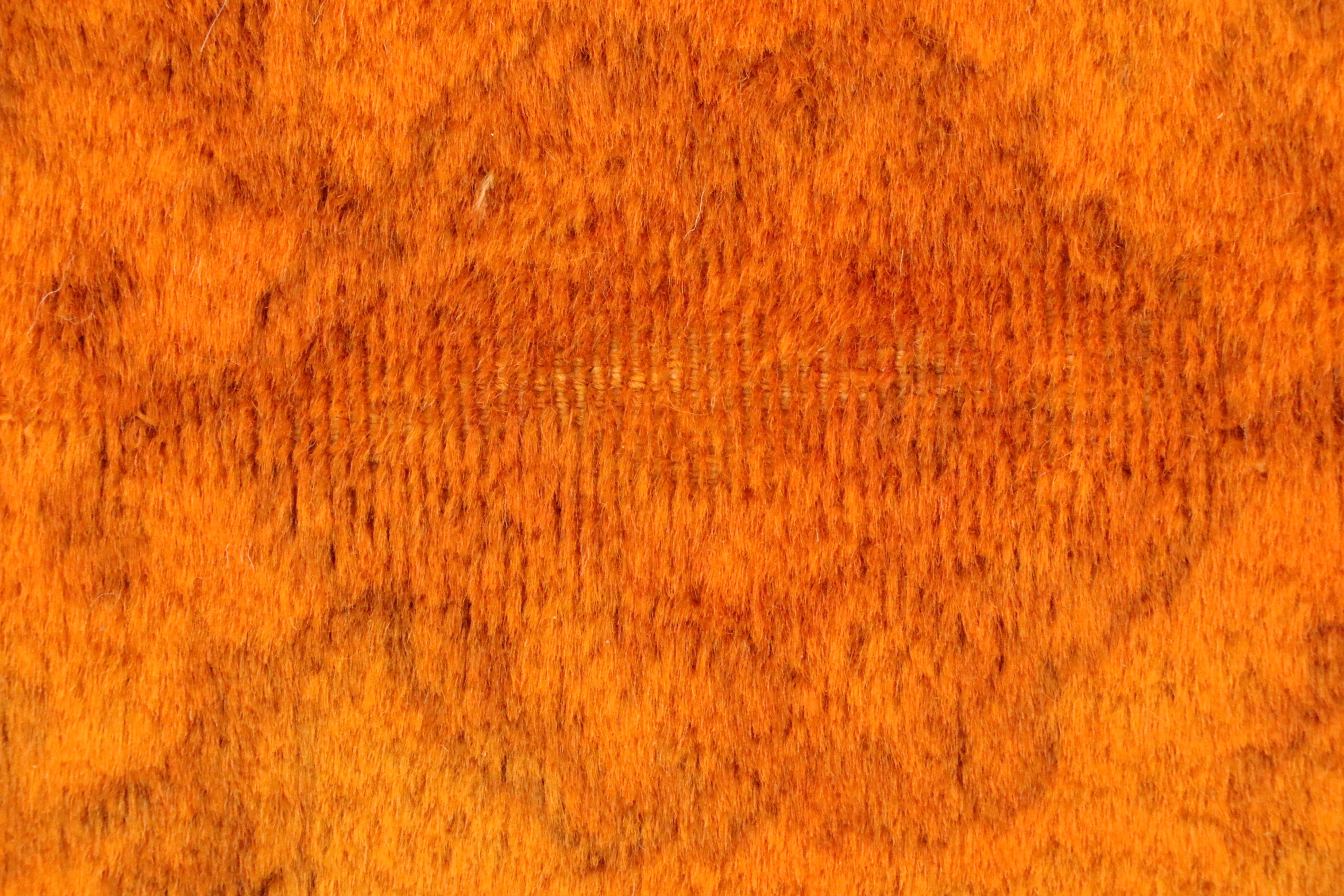 4'2 x 6'1 Hand-Knotted Persian Overdyed Area Rug