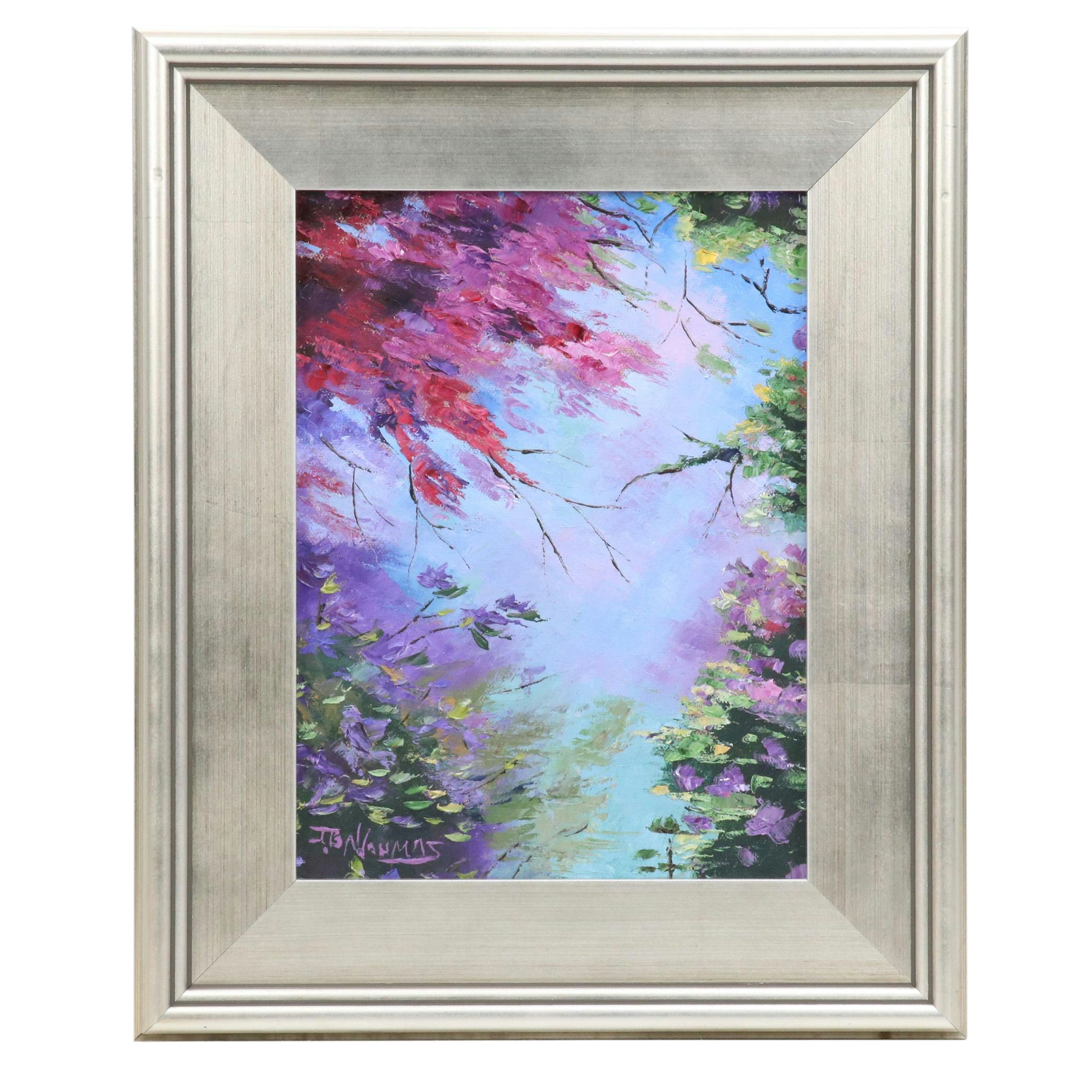 James Baldoumas Oil Painting "Blossoming Sky," 2025