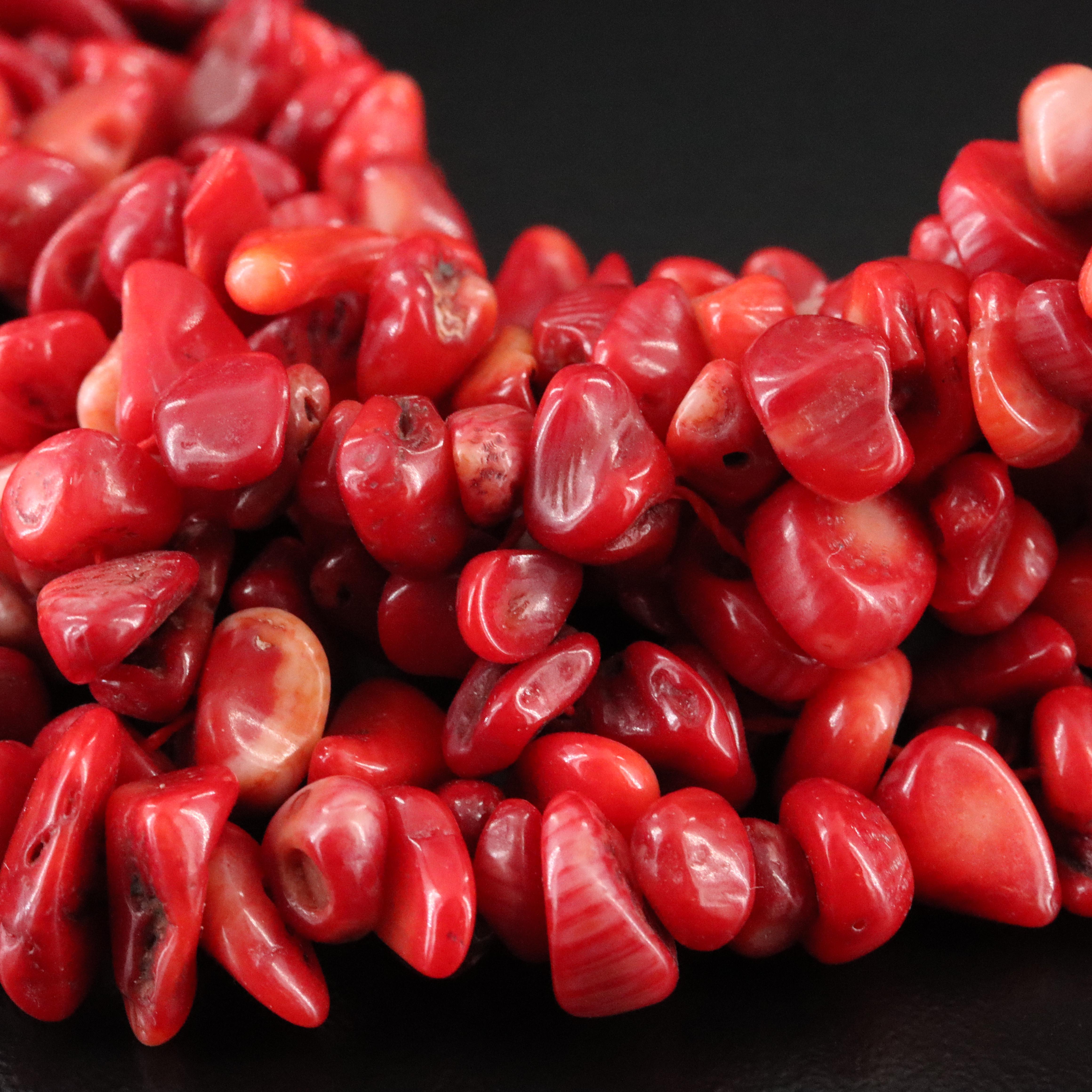 Braided Coral Necklace