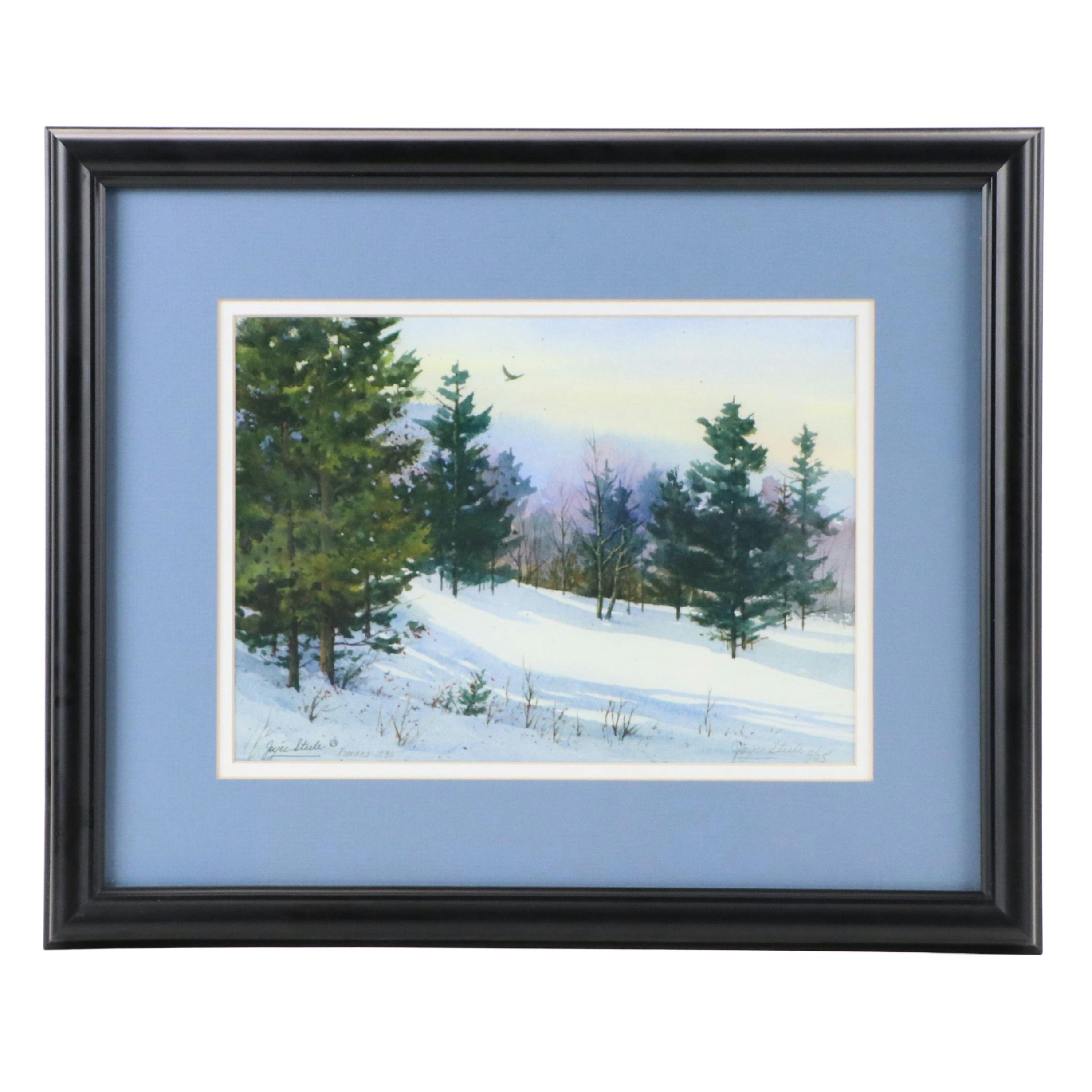 Joyce Steele Winter Landscape Giclée "Fresh Snow"