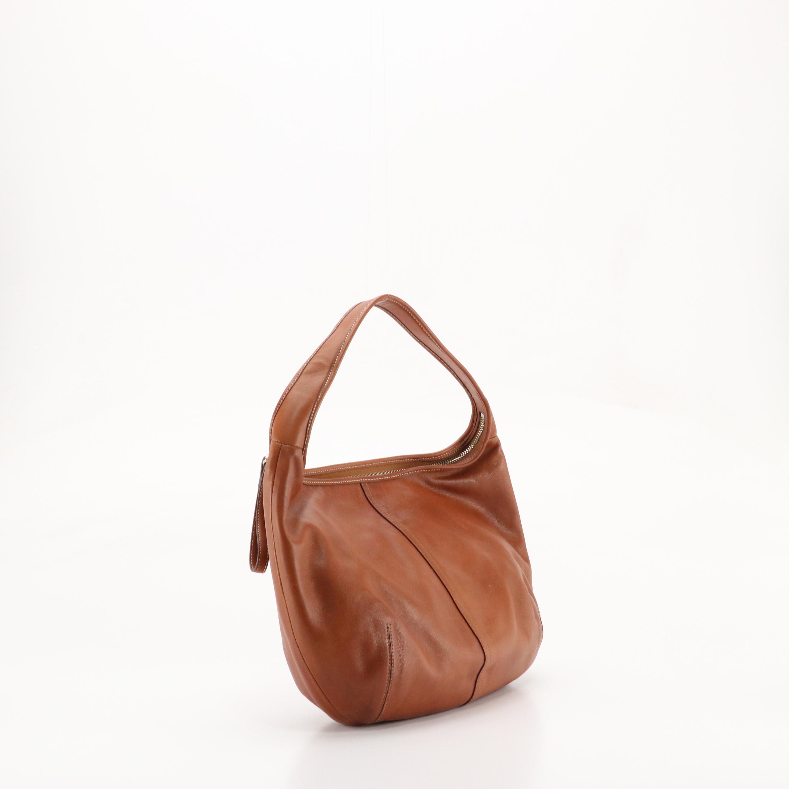 Coach Ergo Hobo Shoulder Bag in Caramel Brown Leather
