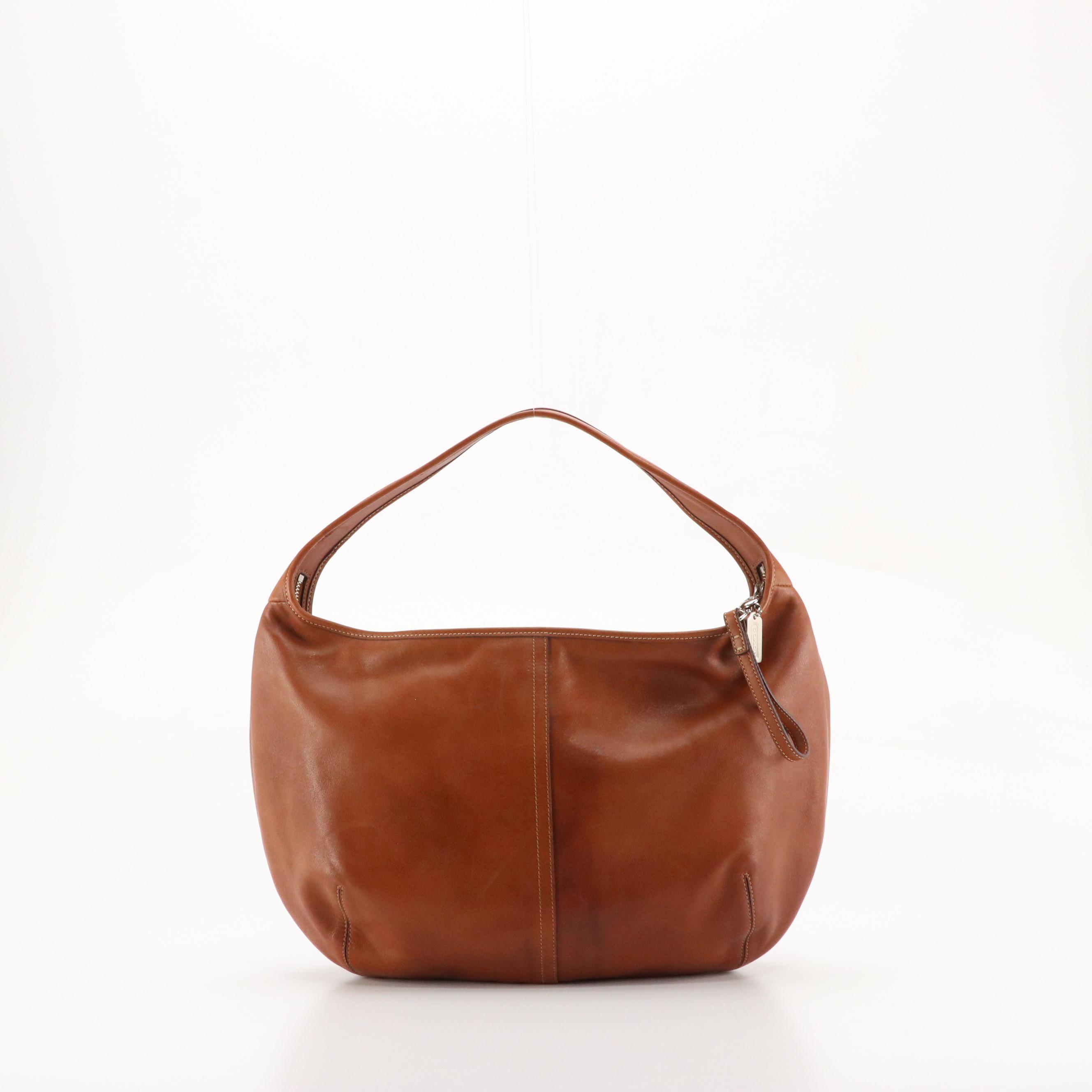Coach Ergo Hobo Shoulder Bag in Caramel Brown Leather