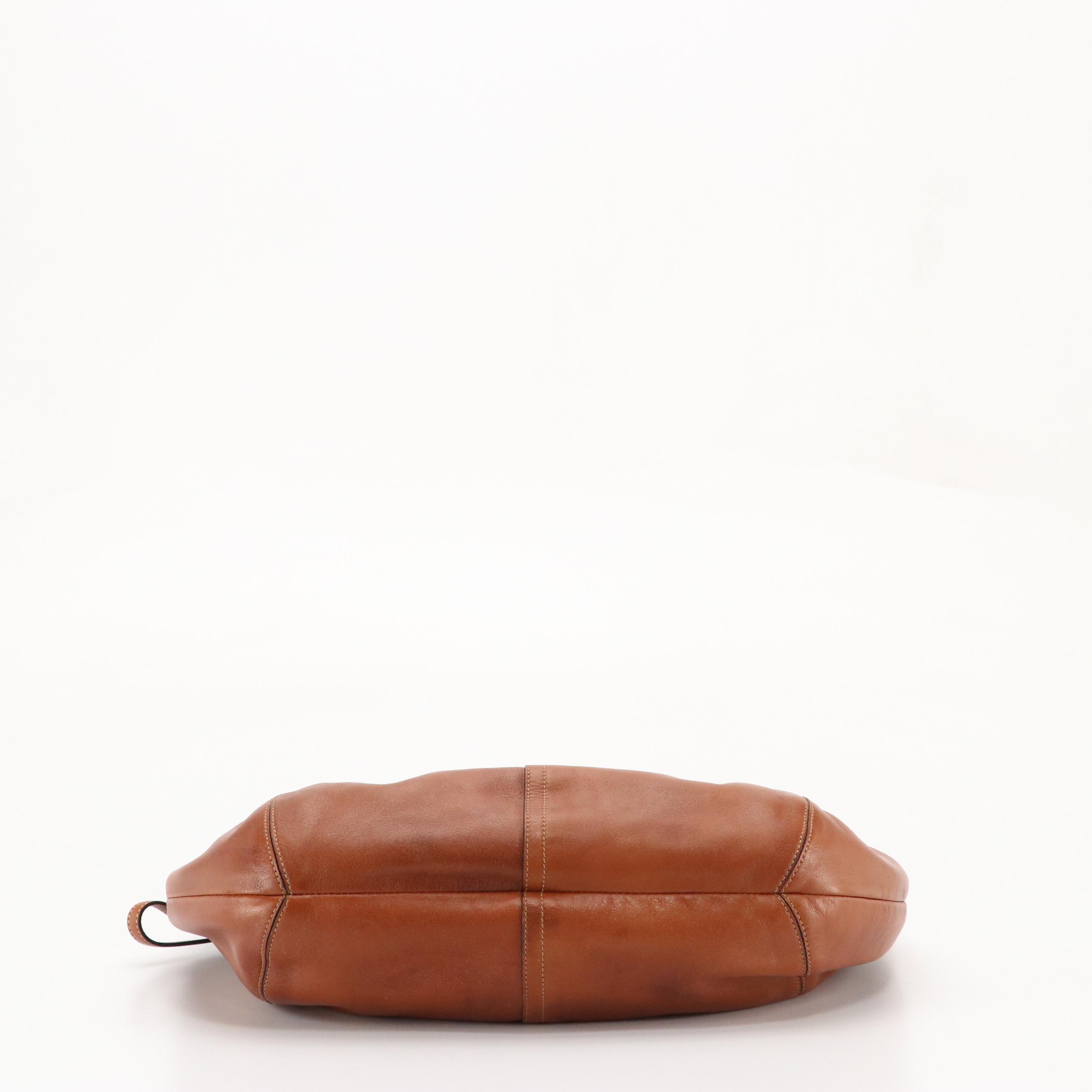 Coach Ergo Hobo Shoulder Bag in Caramel Brown Leather