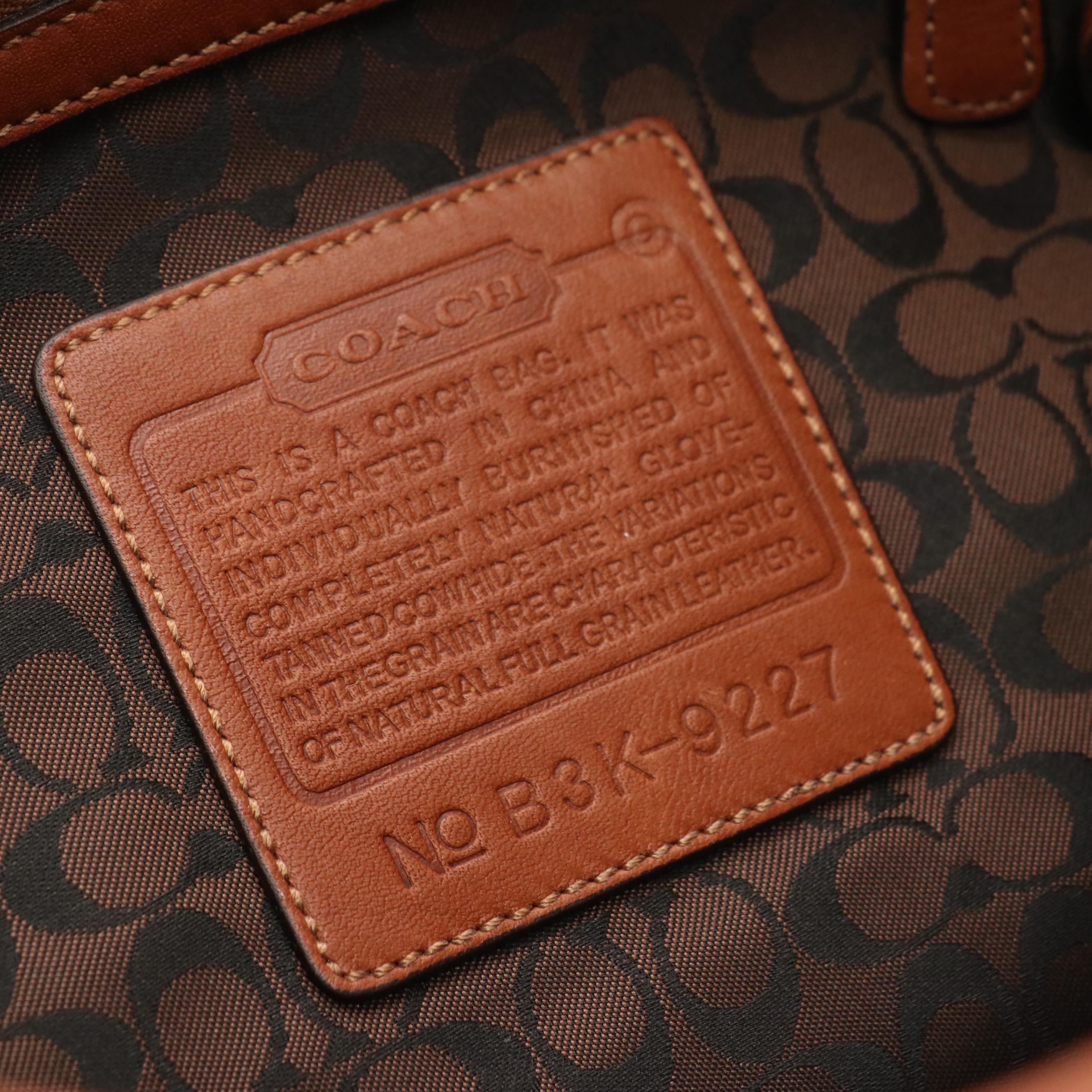 Coach Ergo Hobo Shoulder Bag in Caramel Brown Leather