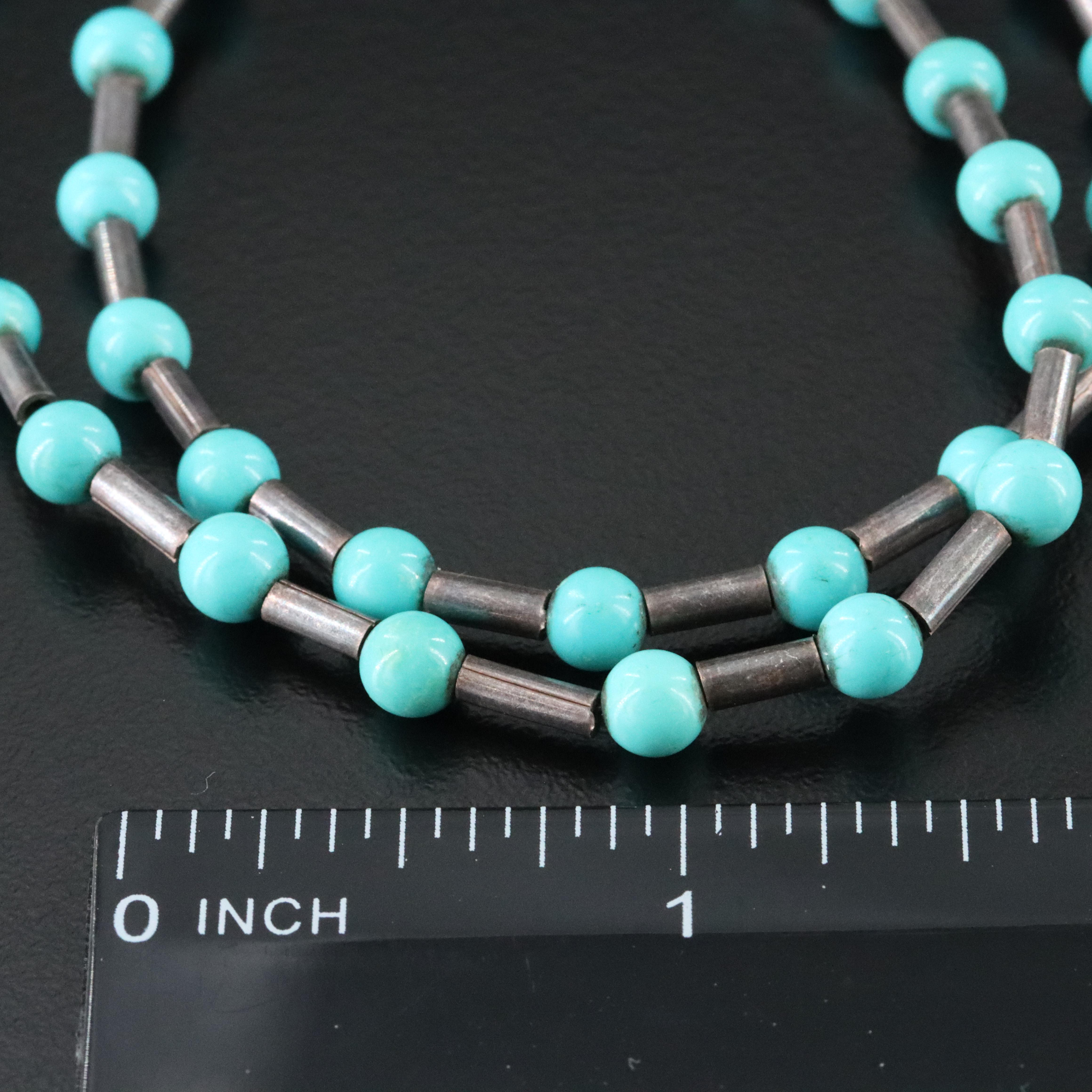 Sterling Pearl and Turquoise Necklaces