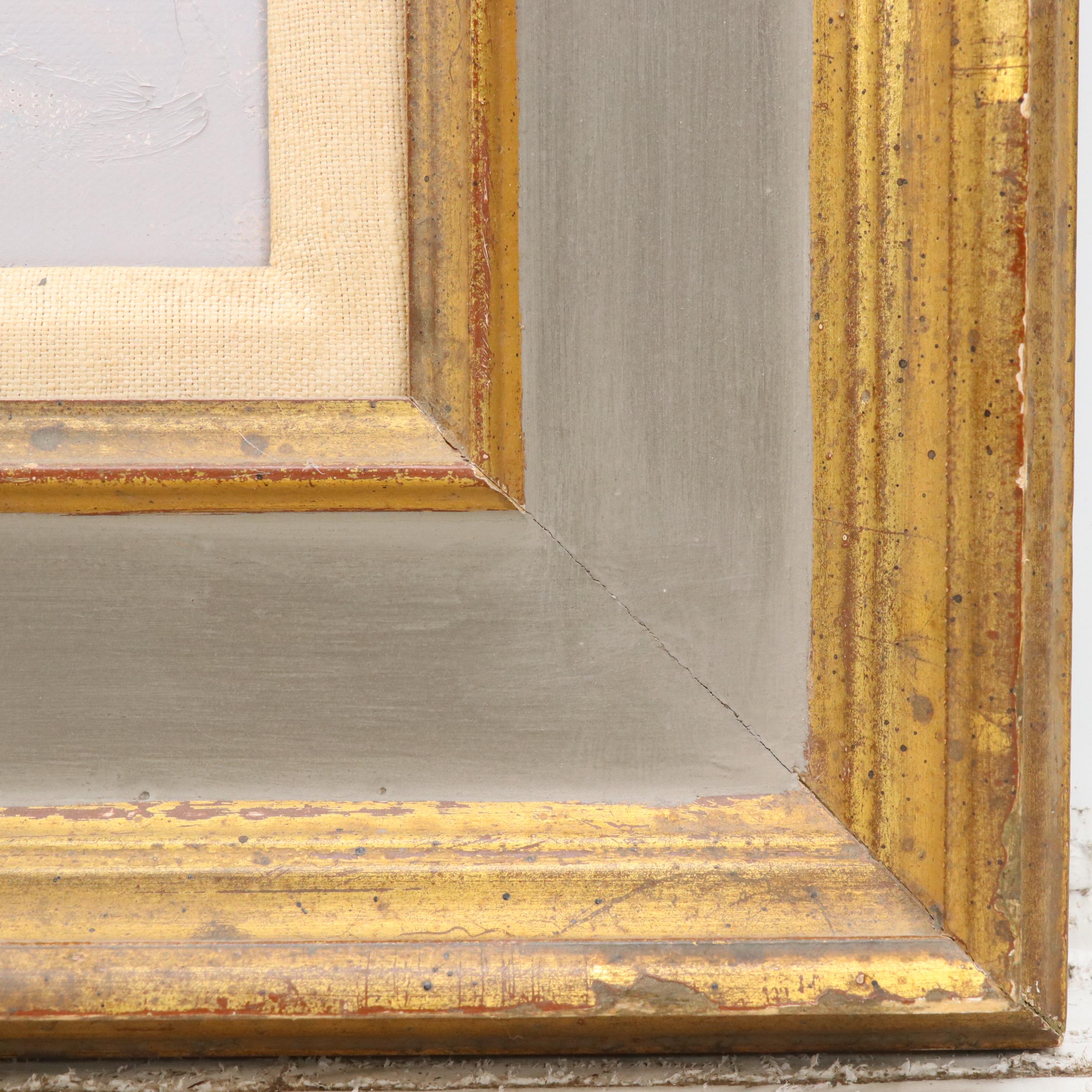 Ken Gore Palette Knife Oil Painting "Wet Snow," Late 20th Century