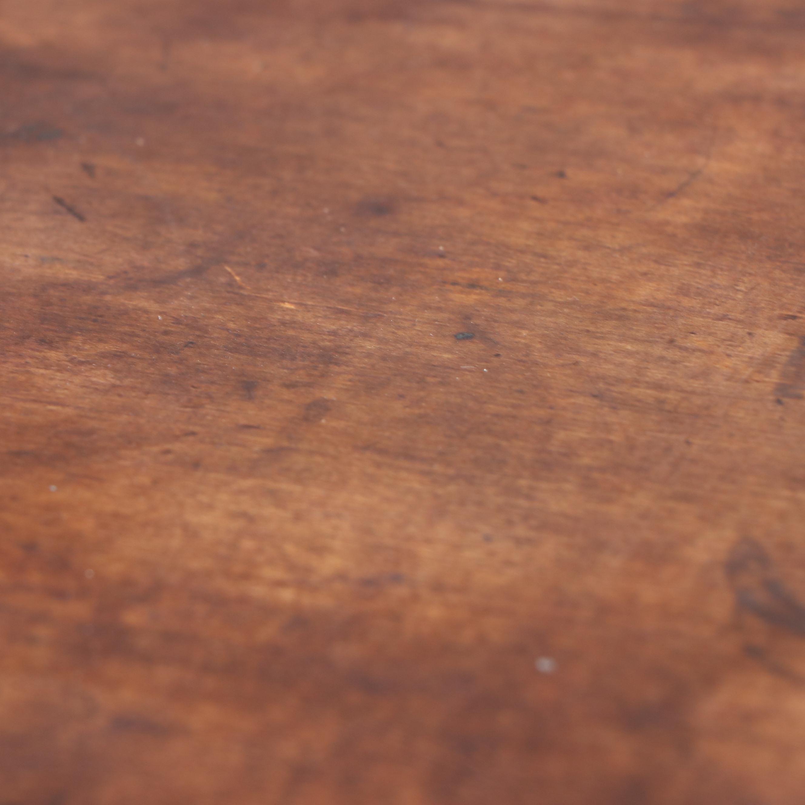 Walnut Chest of Drawers with Turned Legs, 19th Century