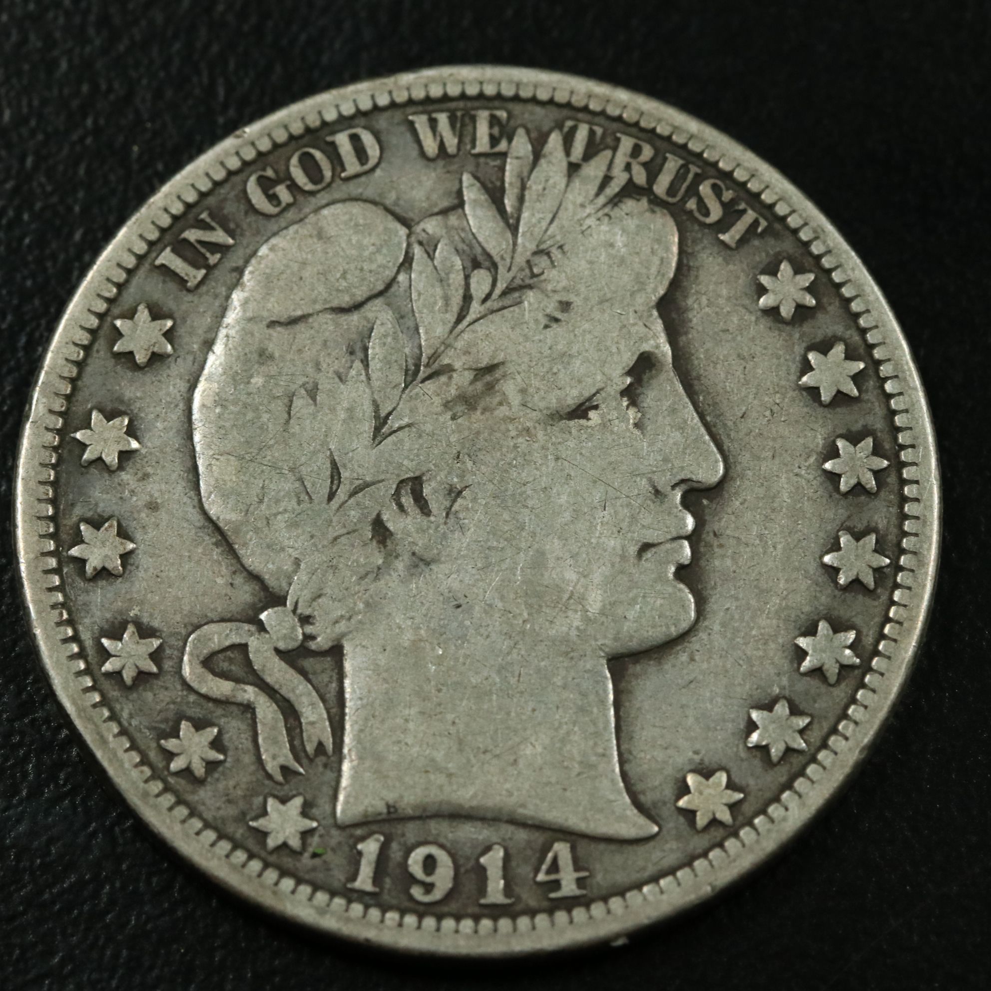 Key Date 1914 Barber Silver Half Dollar