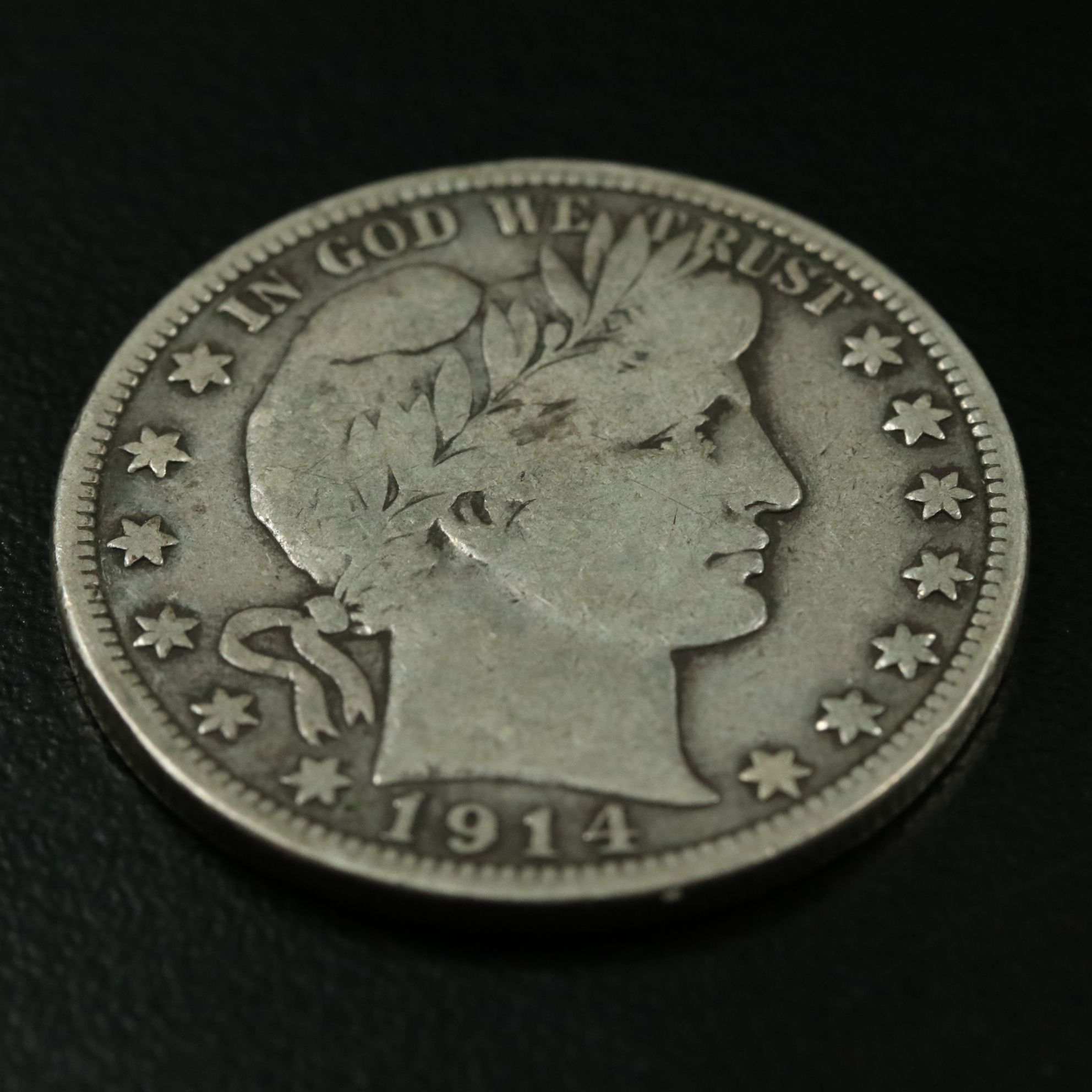 Key Date 1914 Barber Silver Half Dollar