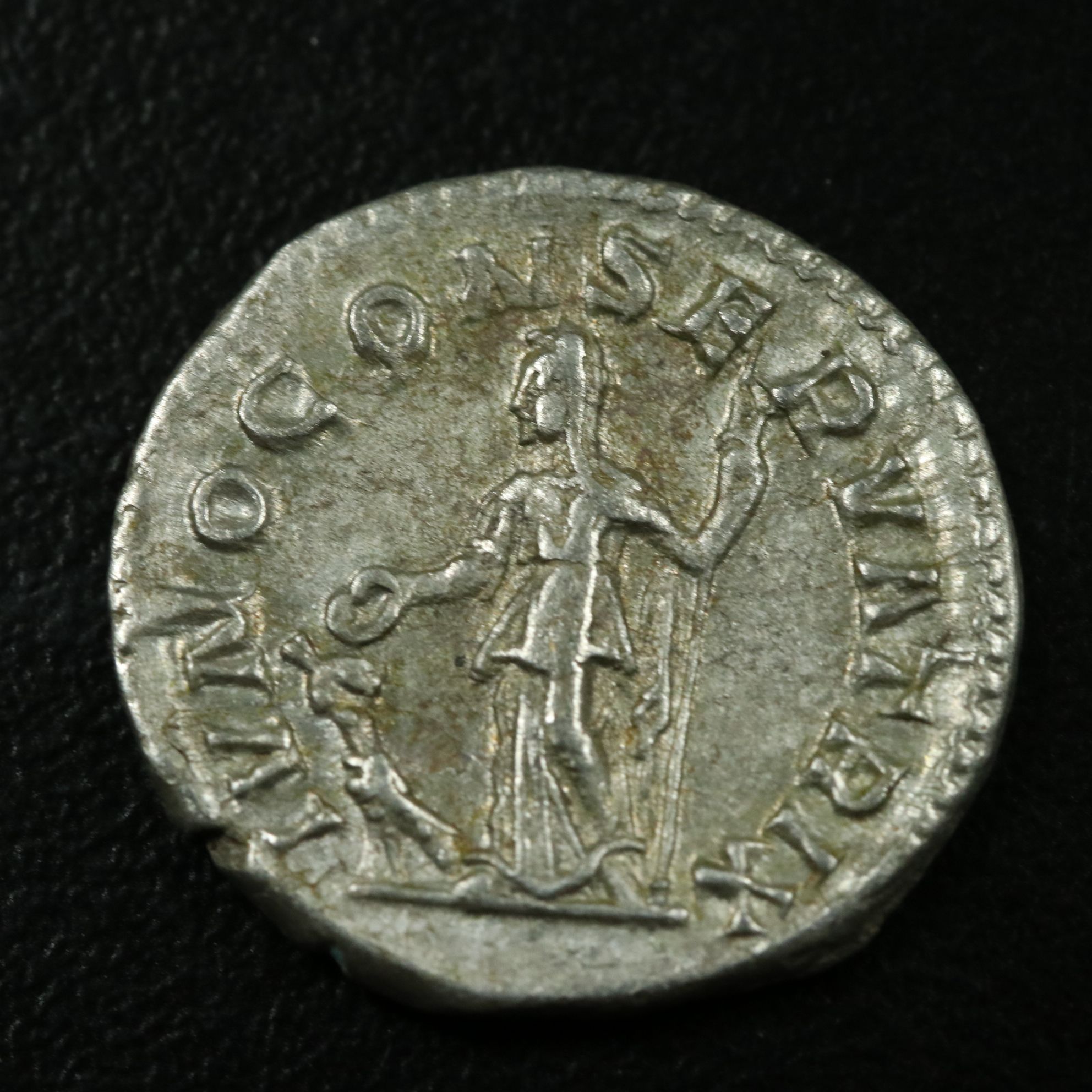 Ancient Roman Imperial AR Denarius Coin off Julia Mamaea, ca. 222 A.D.