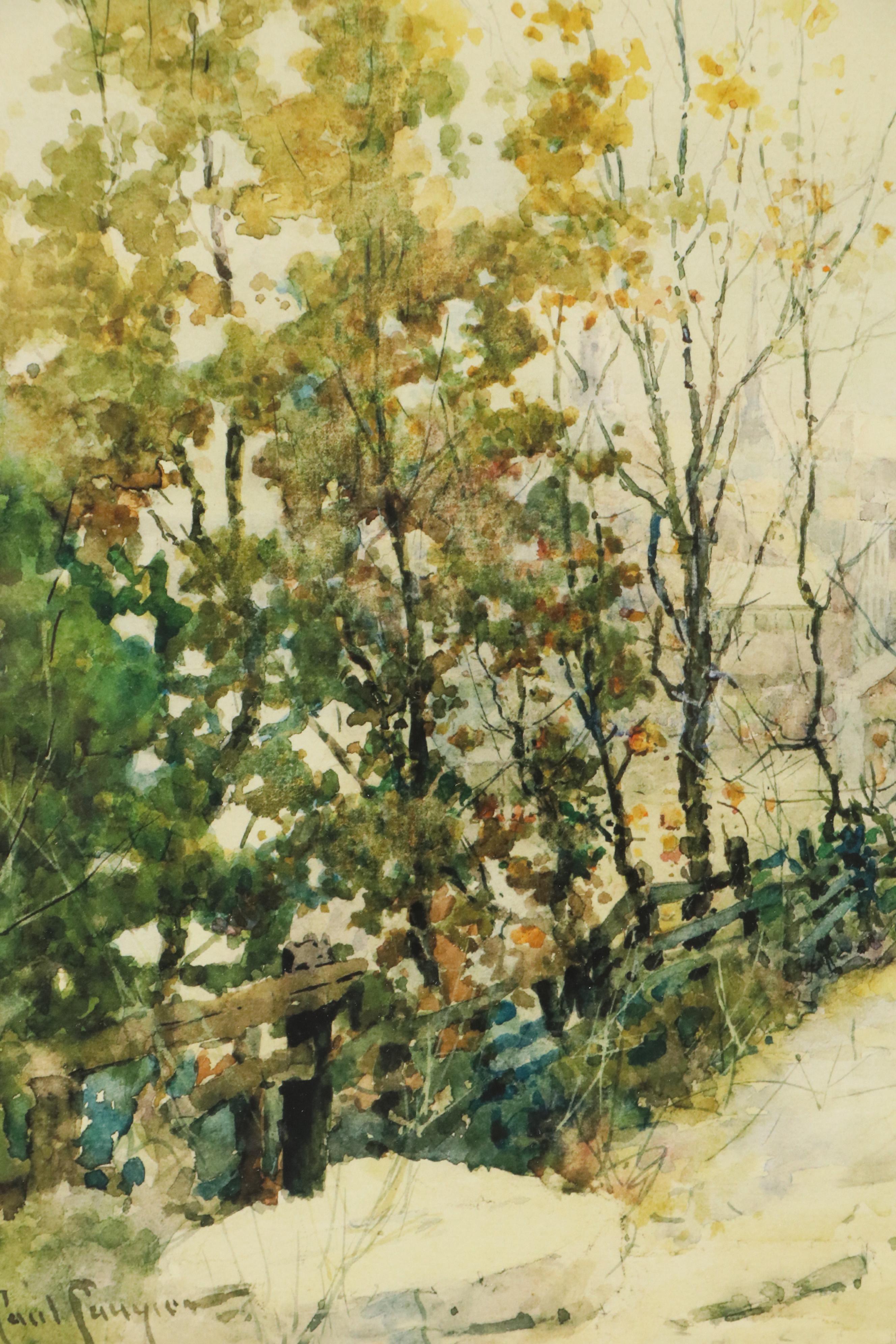 After Paul Sawyier Landscape Giclée "Frankfort in the Fall"