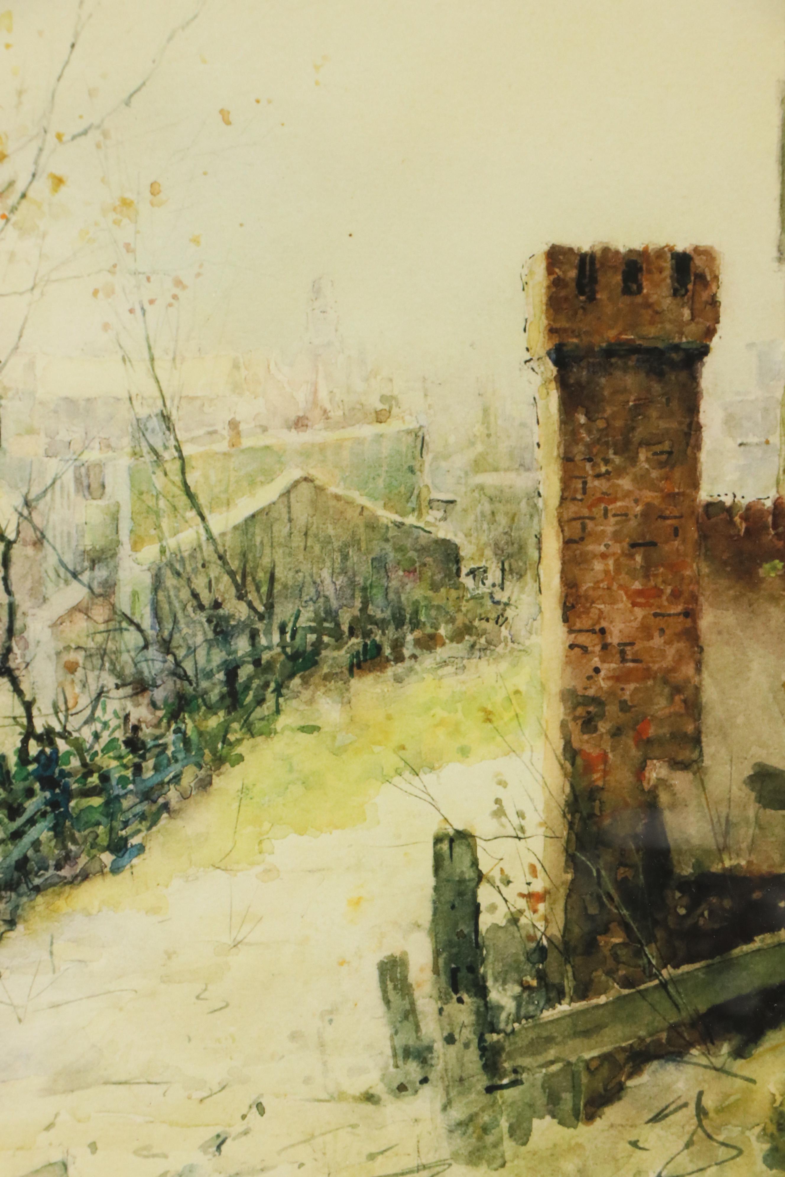 After Paul Sawyier Landscape Giclée "Frankfort in the Fall"