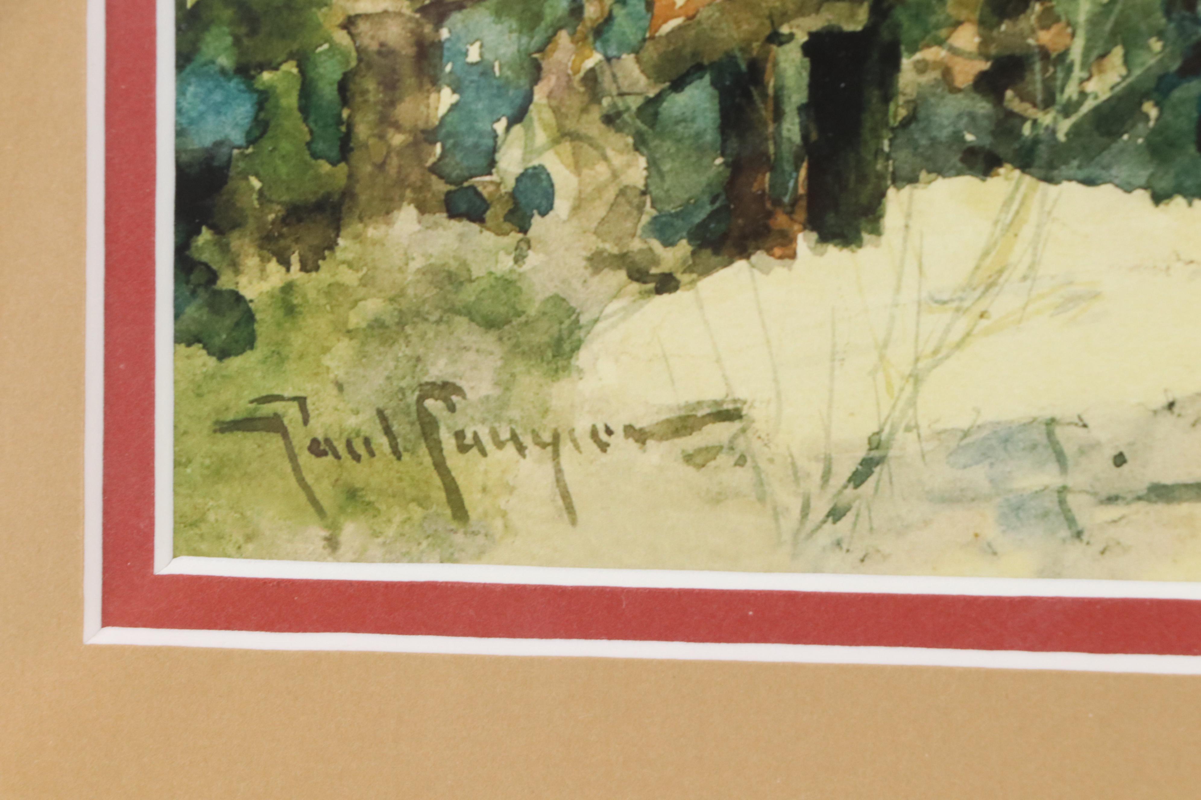 After Paul Sawyier Landscape Giclée "Frankfort in the Fall"