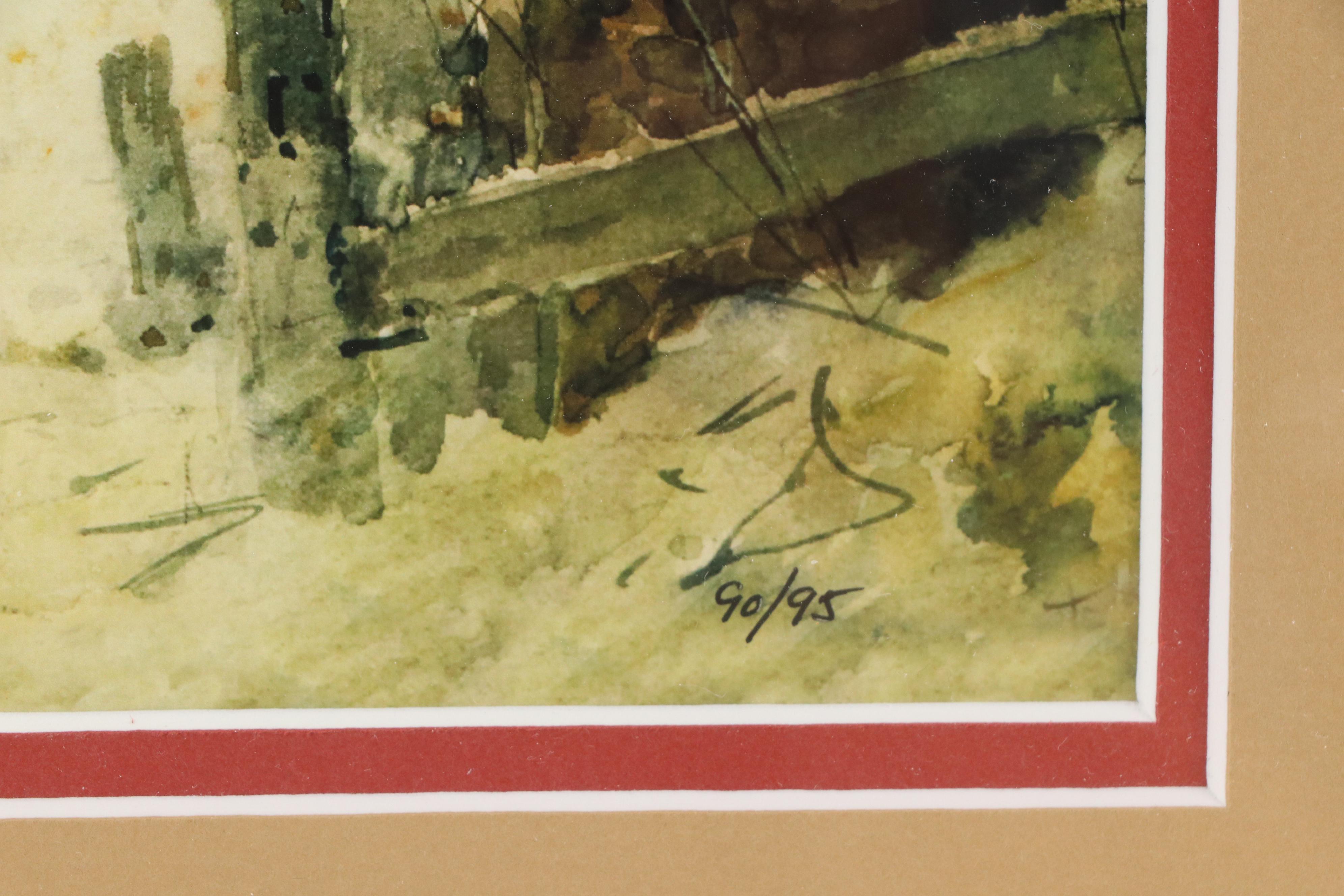 After Paul Sawyier Landscape Giclée "Frankfort in the Fall"