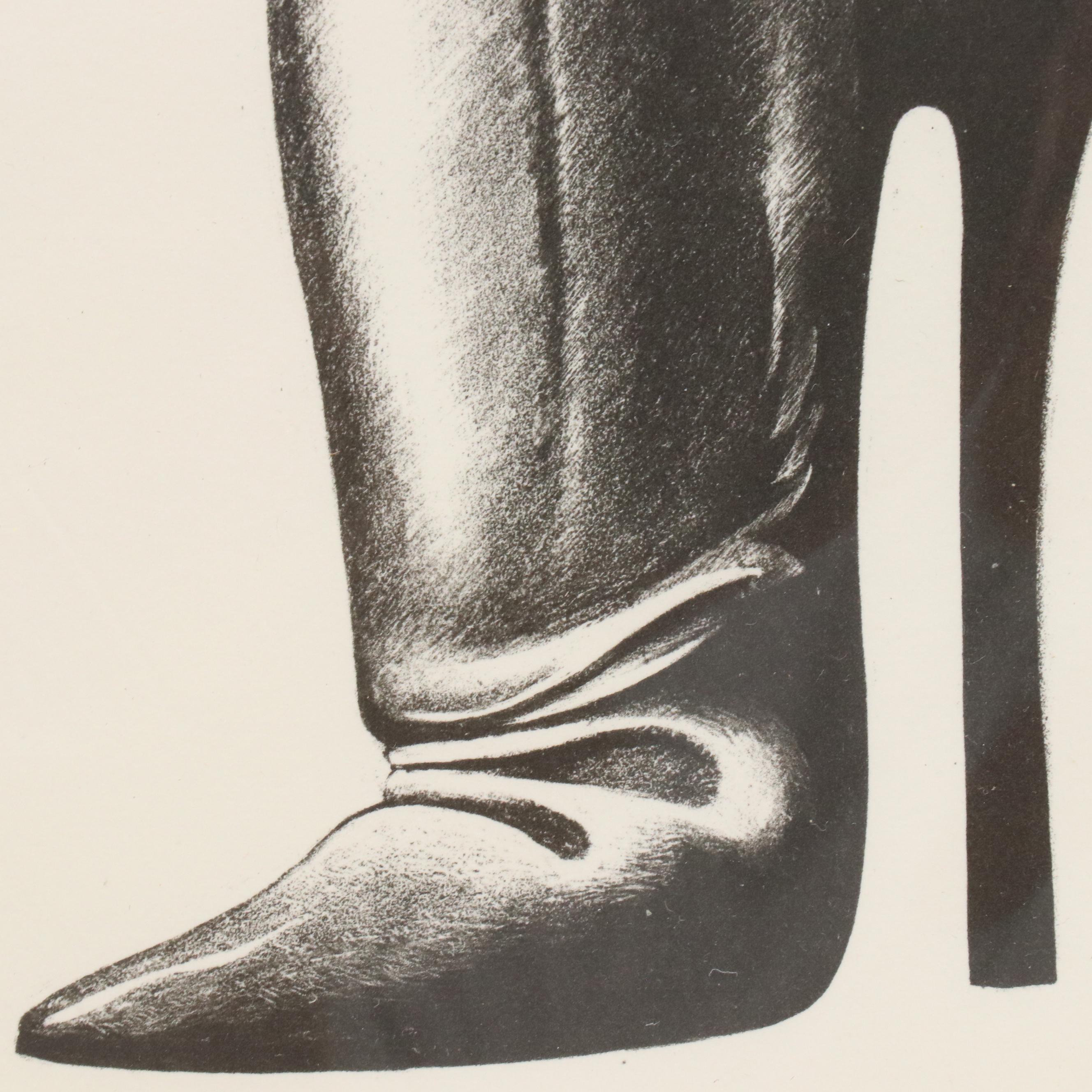 Allen Jones Lithograph "Shoe," 1968