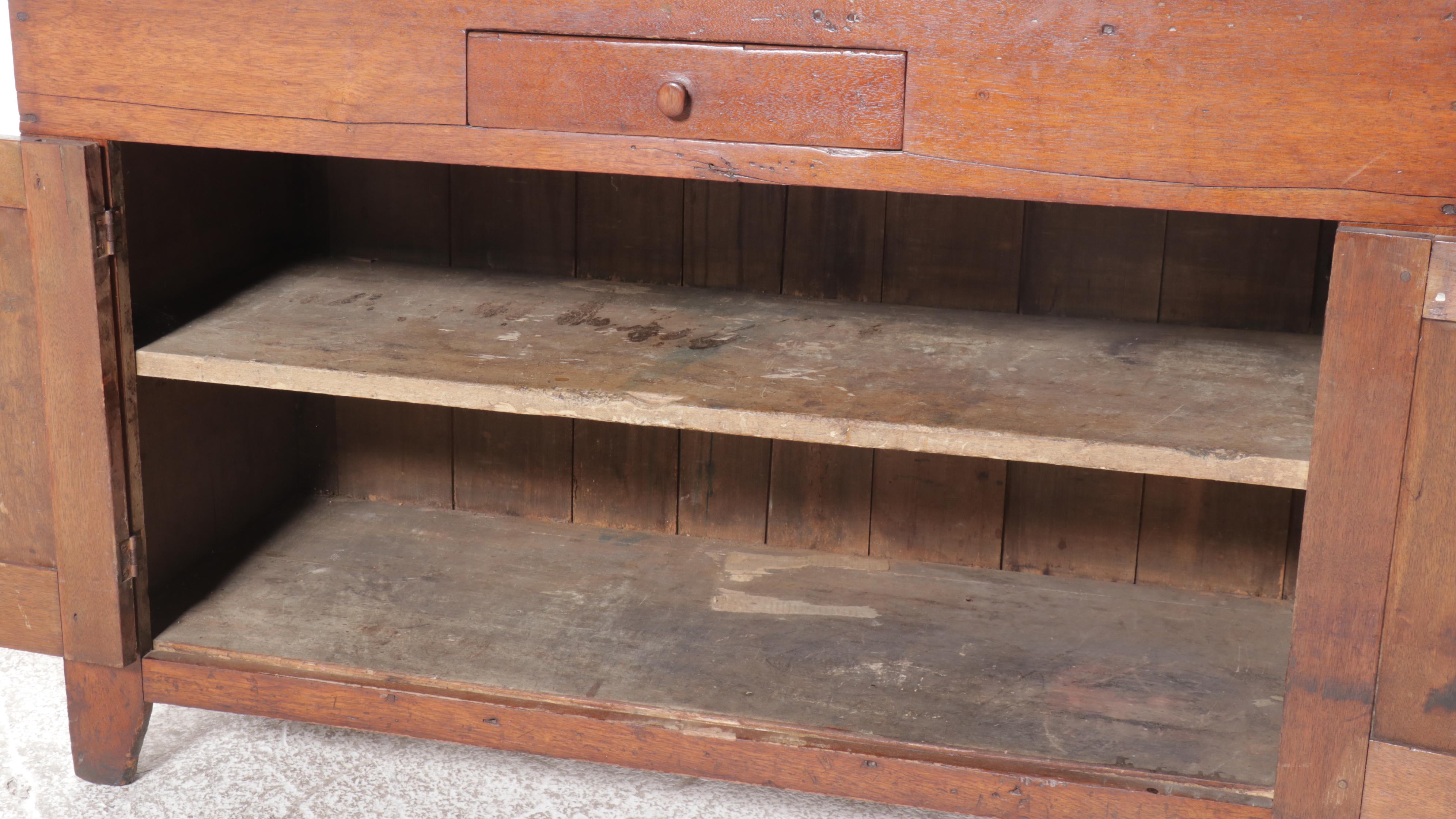 Walnut Dry Sink, Early 19th Century