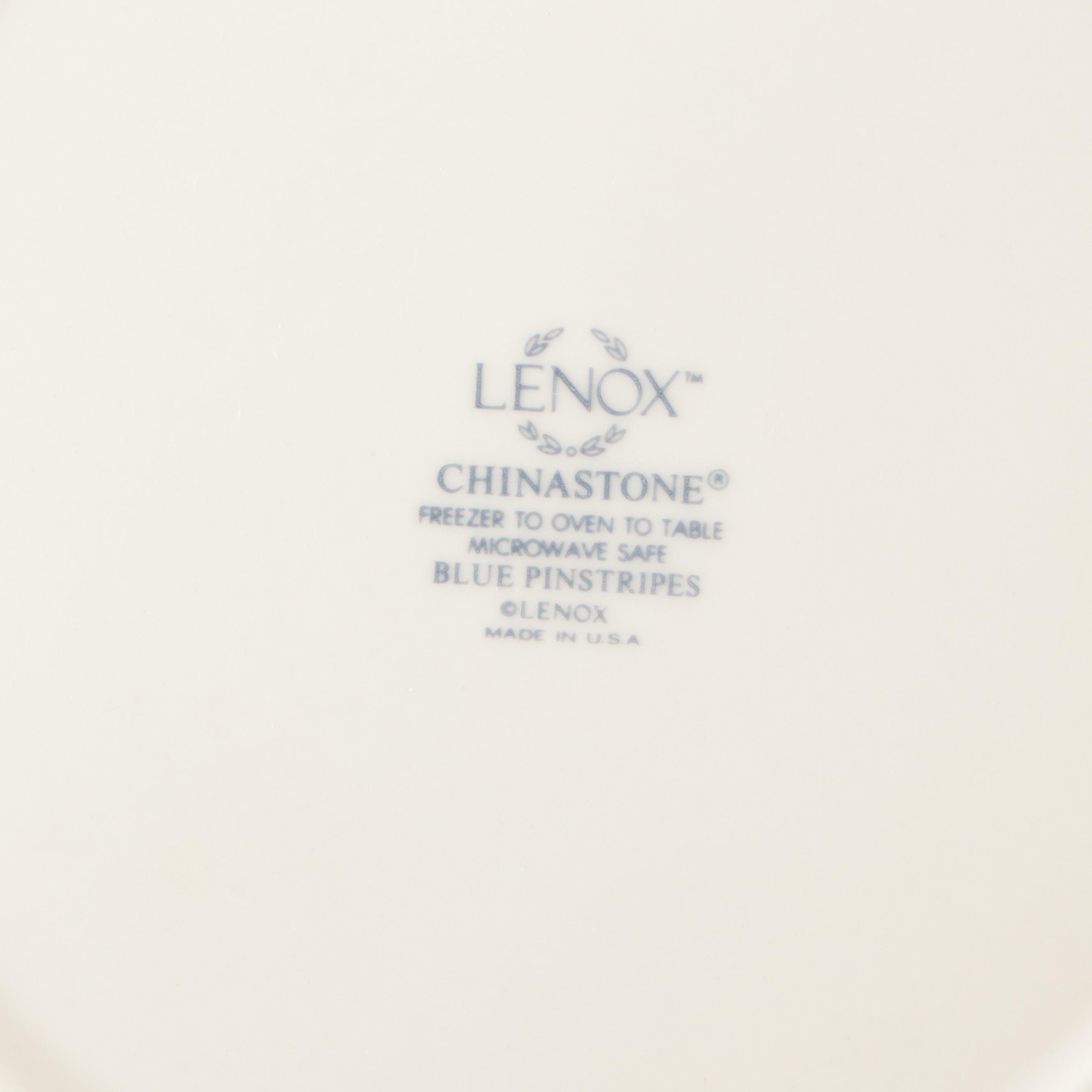 Lenox "Blue Pinstripes" Ceramic Dinnerware