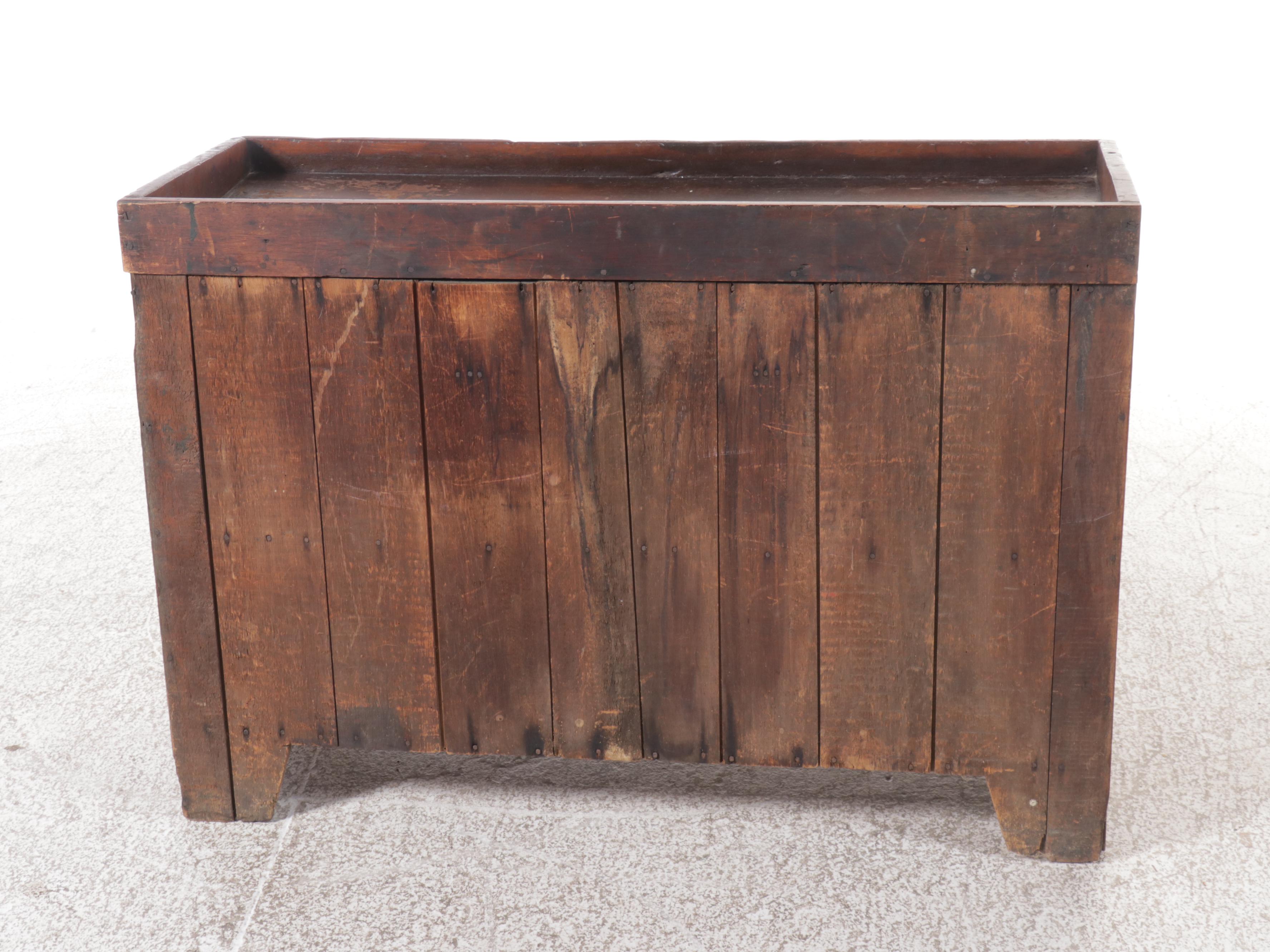 Walnut Dry Sink, Early 19th Century