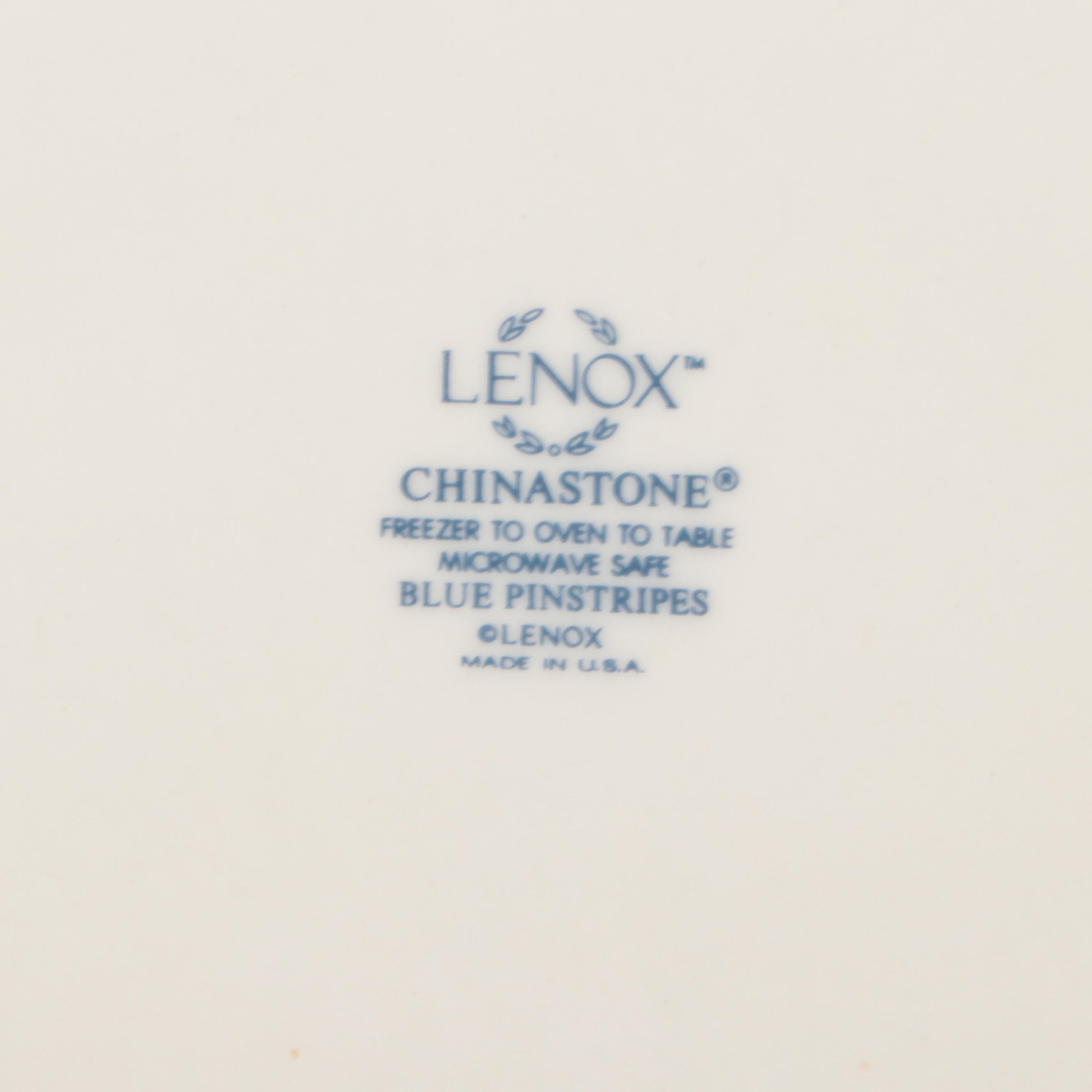 Lenox "Blue Pinstripes" Ceramic Dinnerware