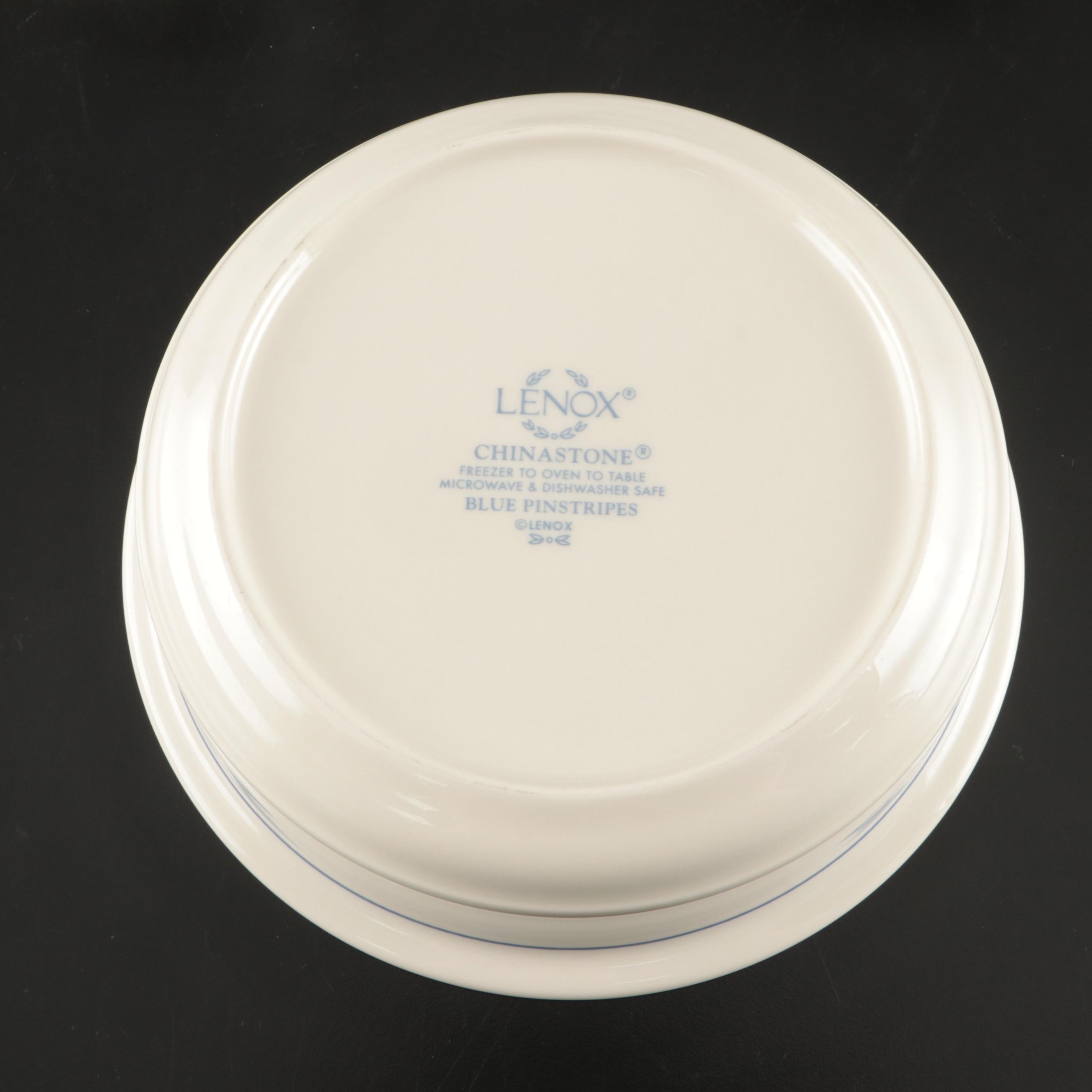 Lenox "Blue Pinstripes" Ceramic Dinnerware