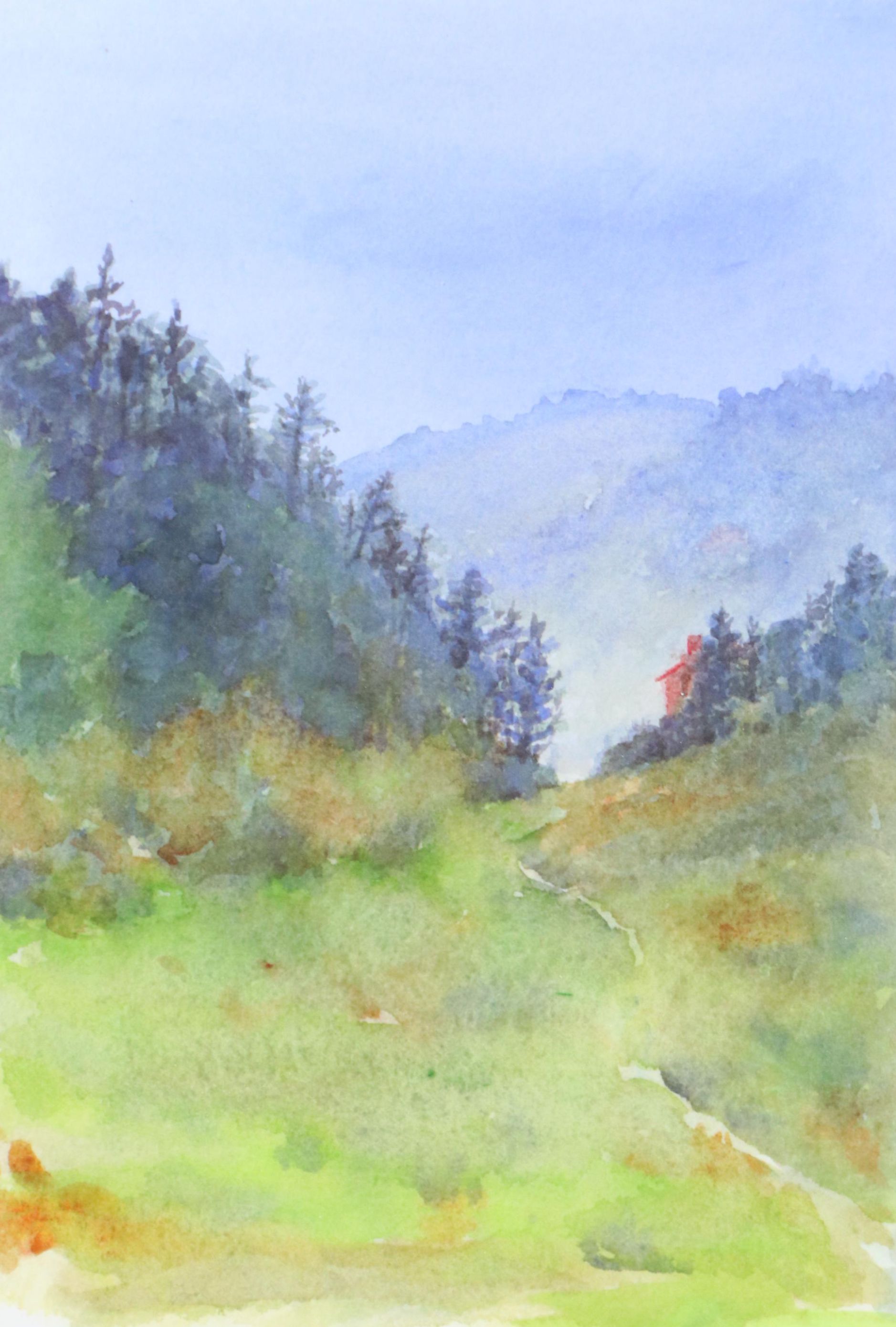 Jane Voorhees Landscape Giclée "Up in the Holler"
