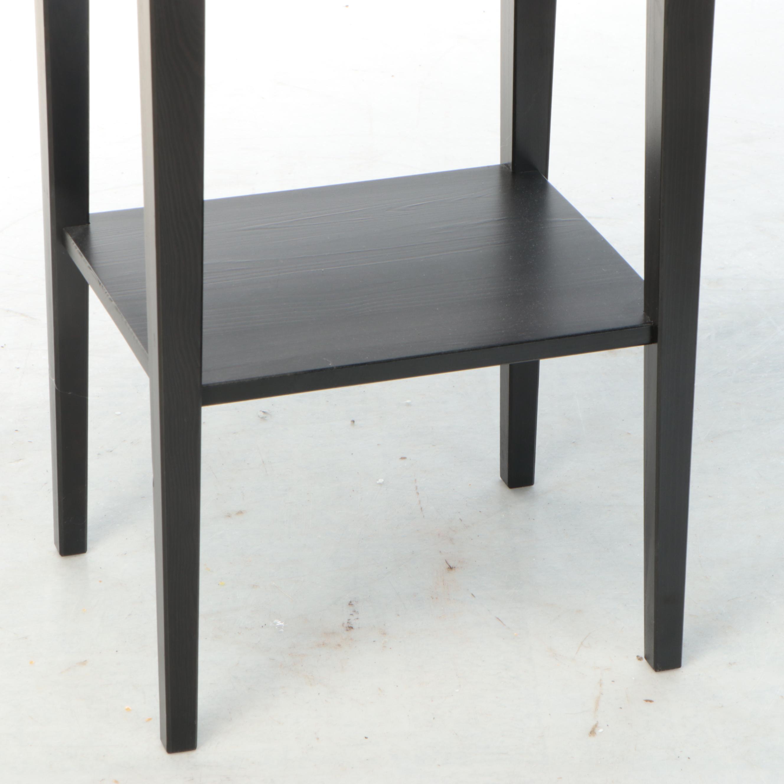 IKEA Black Wood Side Table
