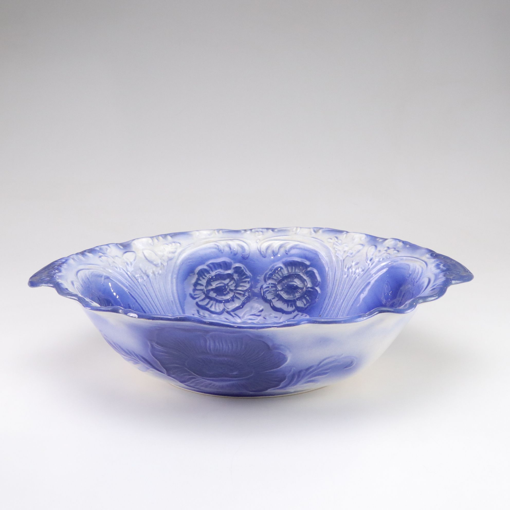 Porcelain Water Pitcher & Wash Basin with Gilt Accents