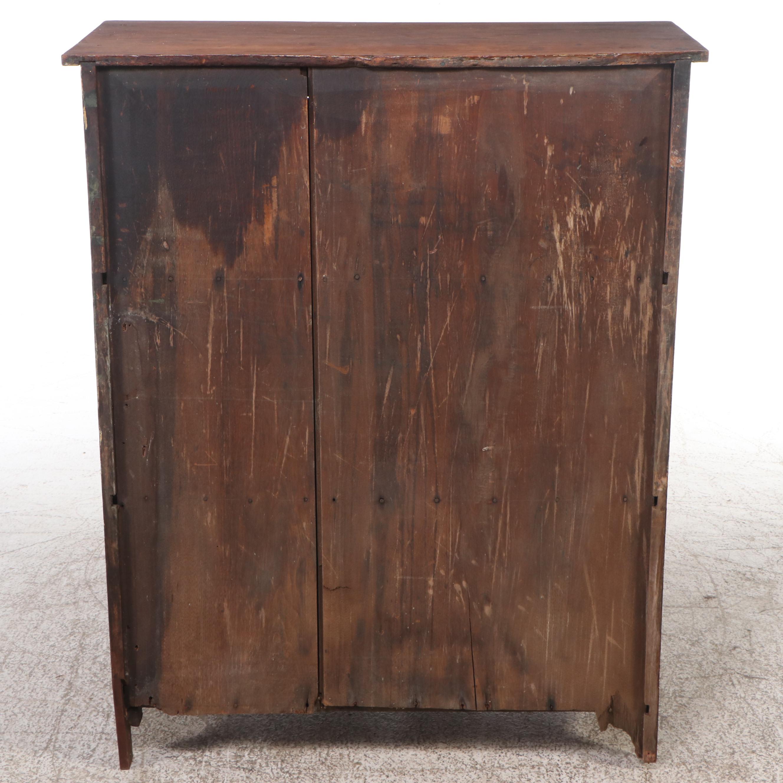 American Primitive Cabinet, Early 19th Century