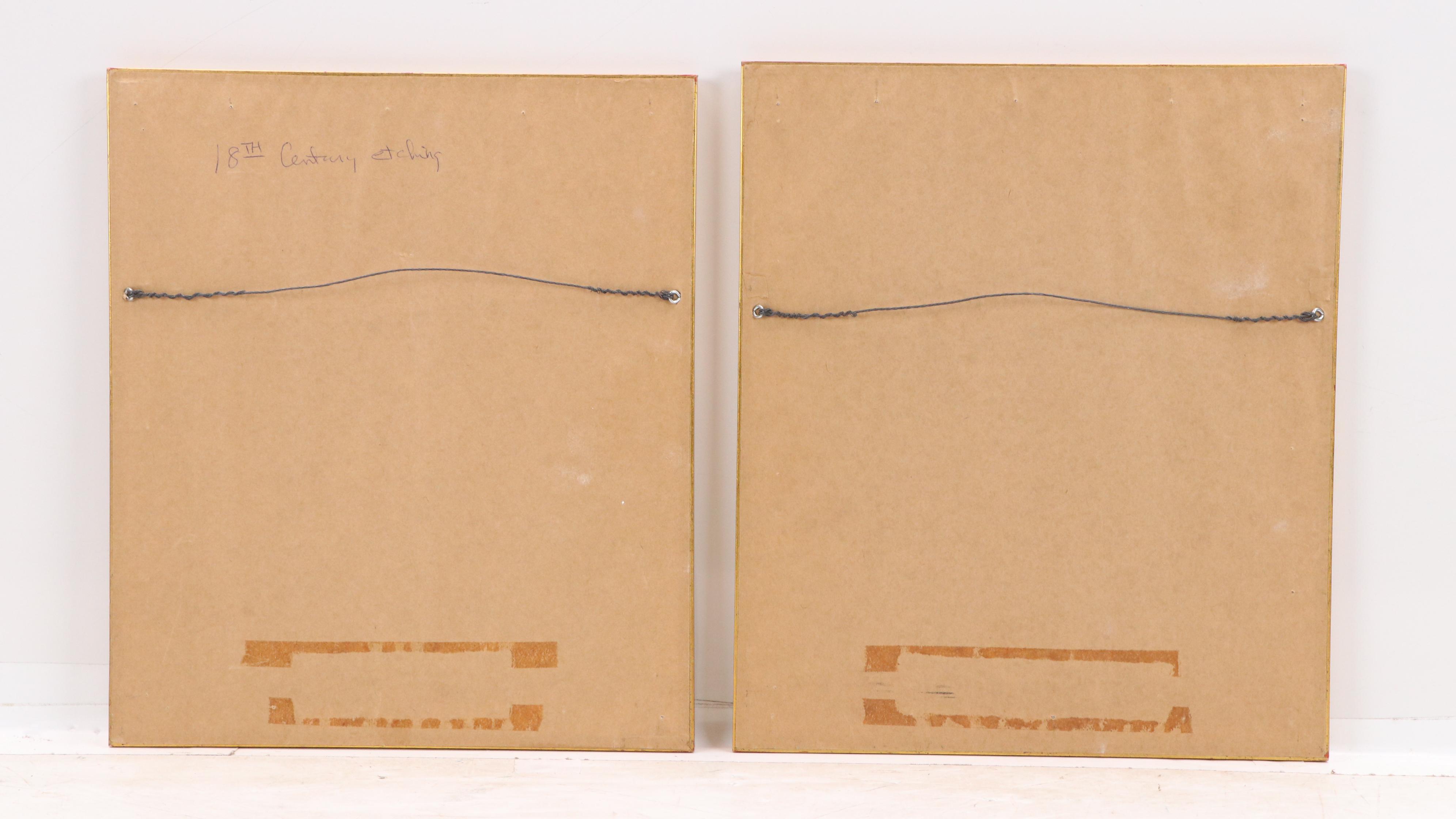 Hand-Colored Engravings "La Gazelle à Bourse sur le Dos" and "La Grimm"