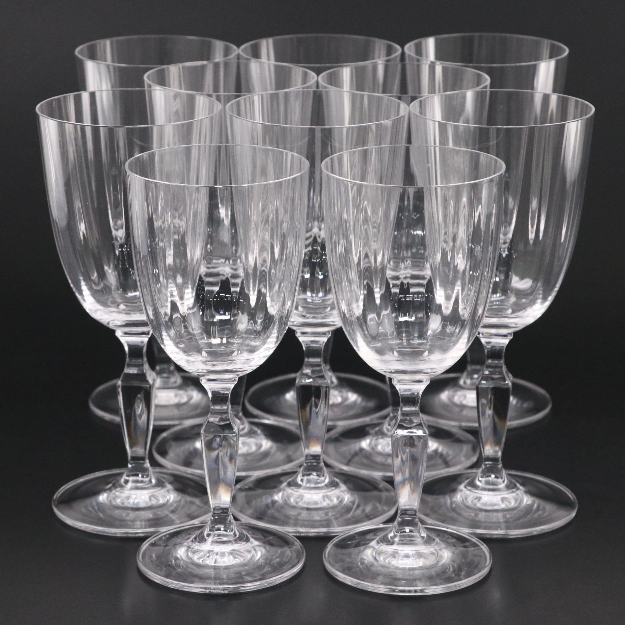Villeroy & Boch "Malindi" Crystal Stemware, Late 20th/Early 21st C.