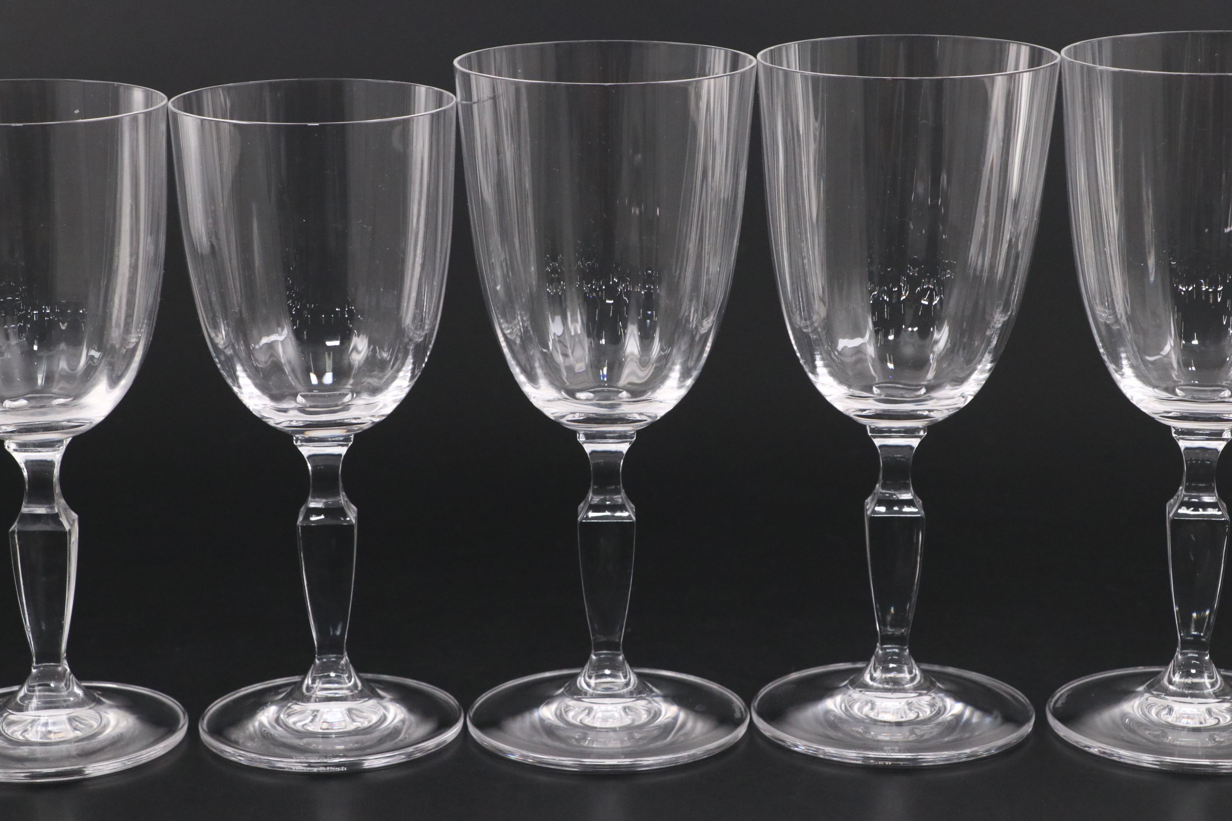 Villeroy & Boch "Malindi" Crystal Stemware, Late 20th/Early 21st C.
