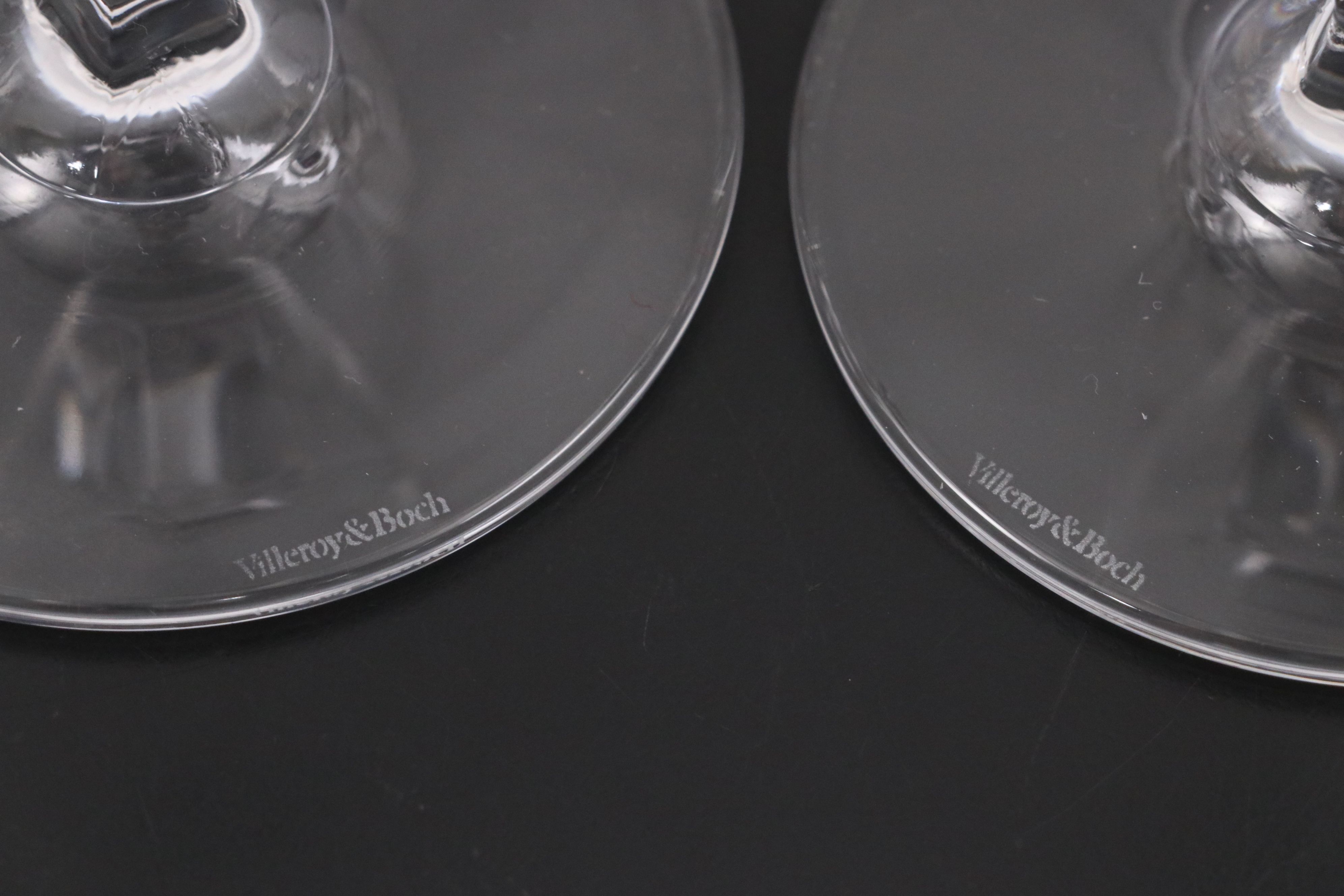 Villeroy & Boch "Malindi" Crystal Stemware, Late 20th/Early 21st C.