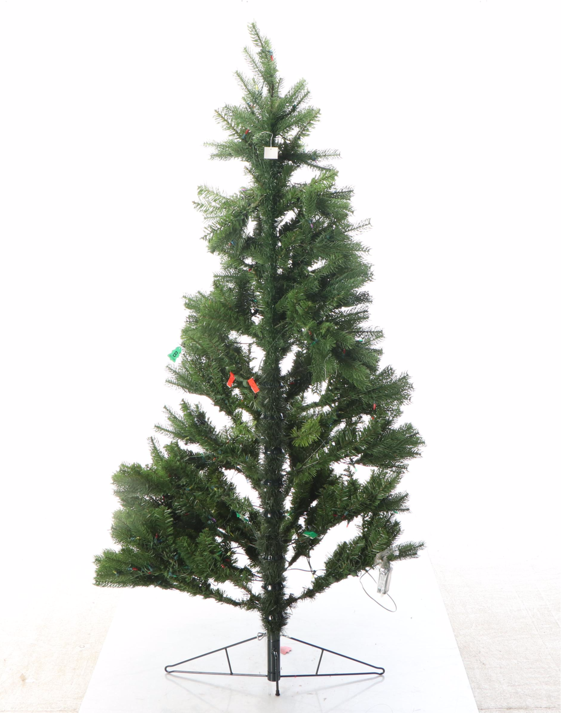 6'8 Pre-Lit Multicolored Faux Douglas Fir Christmas Tree
