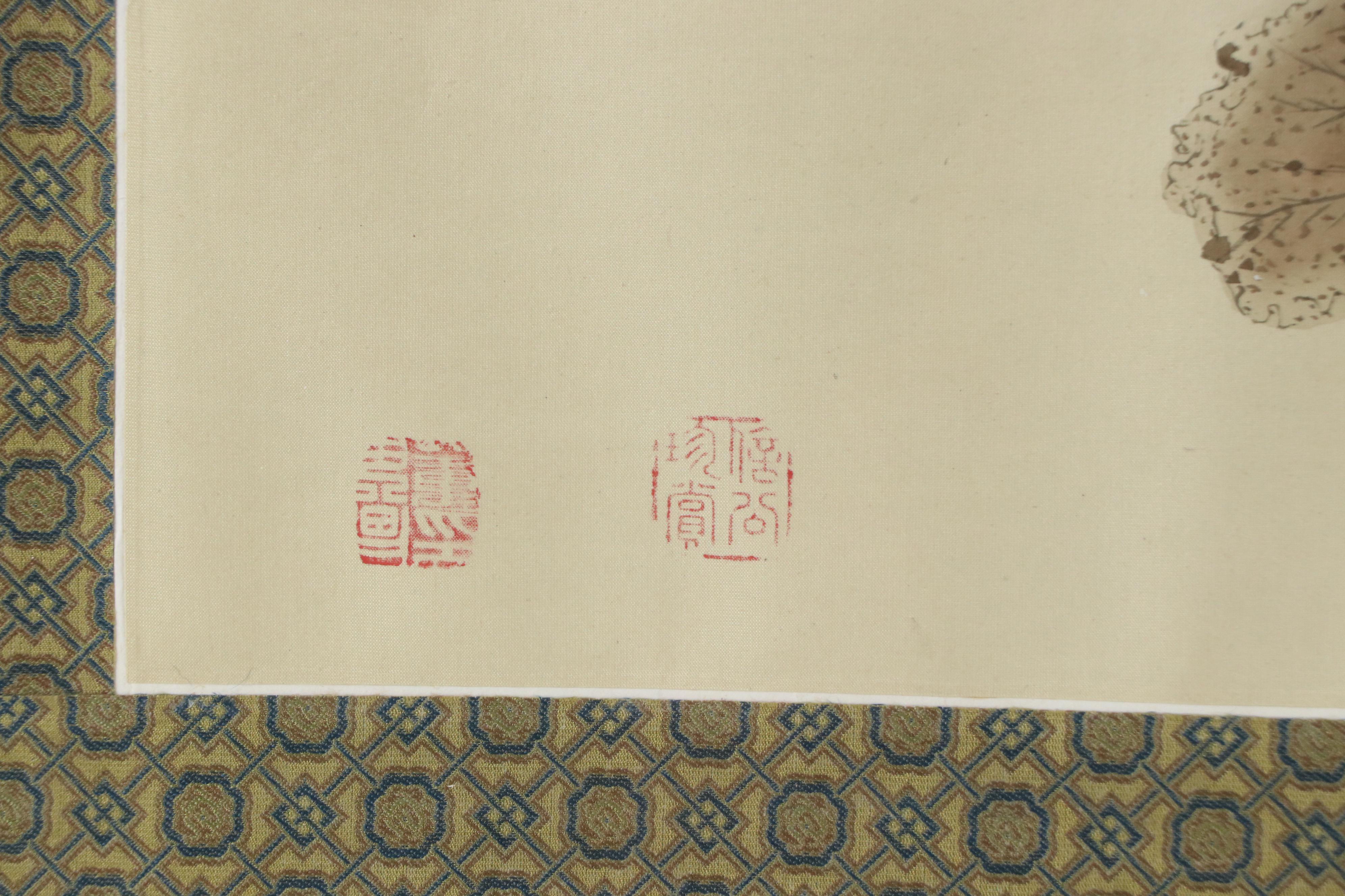 Chinese Ink and Watercolor Paintings of Birds and Vegetation