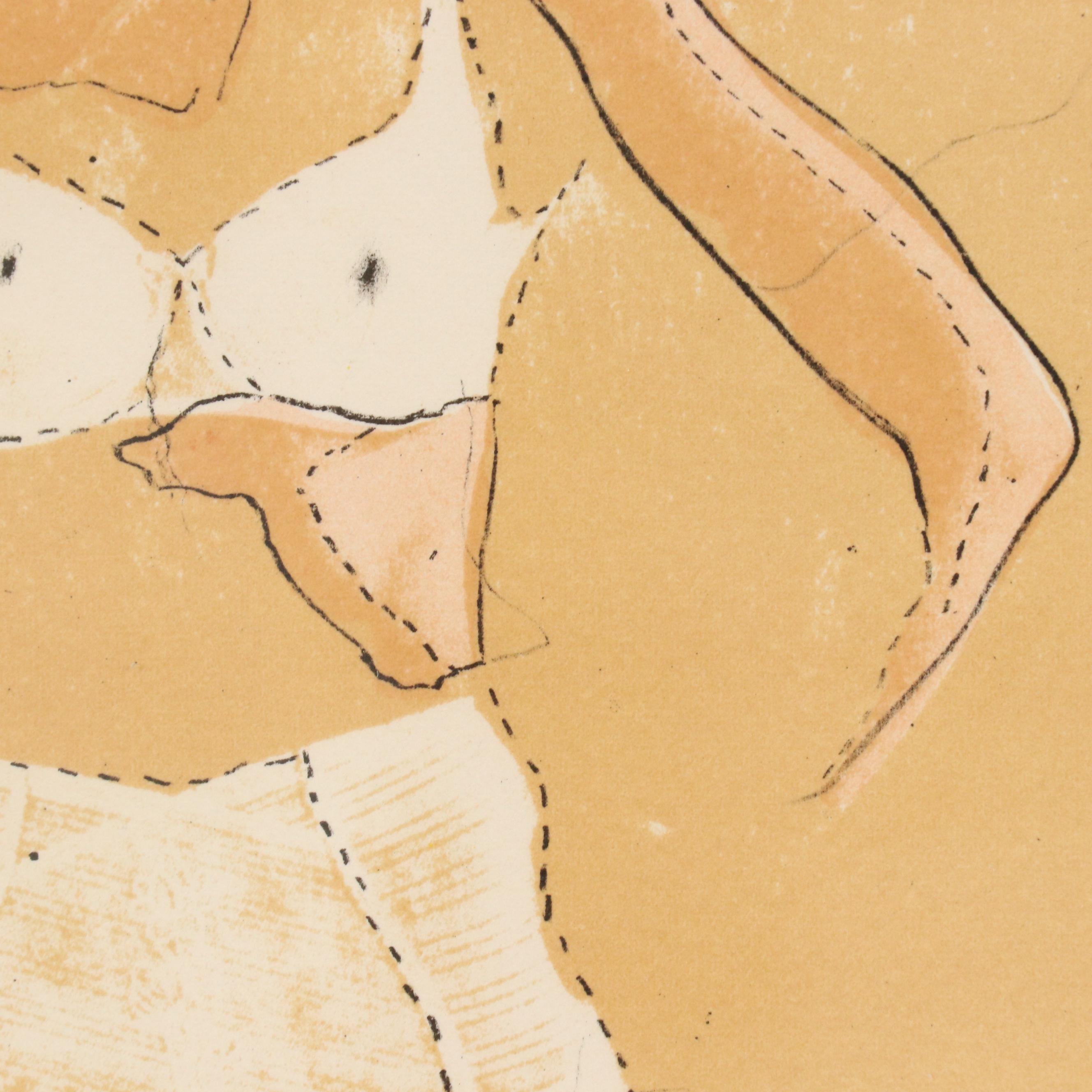 Jim Dine Lithograph "Sybil Vane in Her Dressing Room," 1968