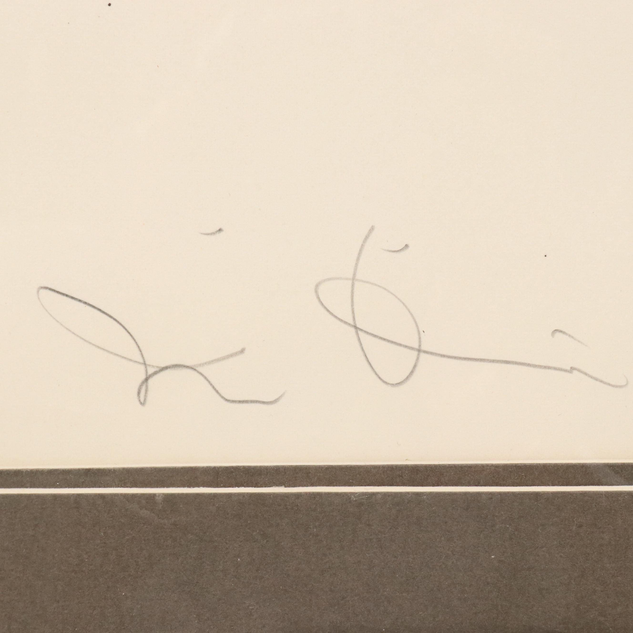 Jim Dine Lithograph "Sybil Vane in Her Dressing Room," 1968