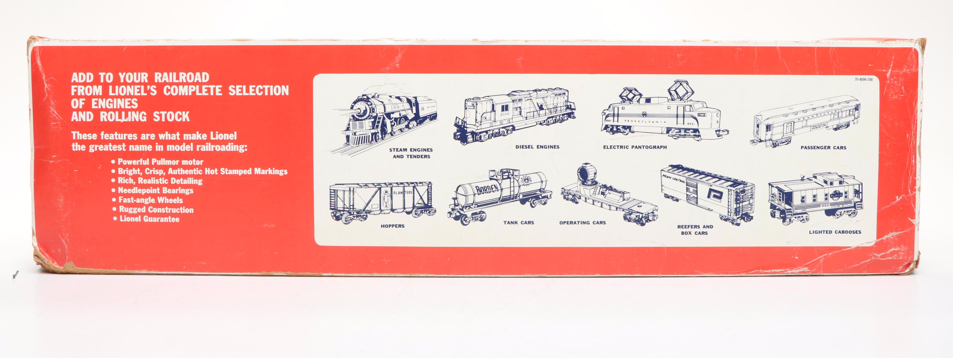 Lionel Diecast Steam Locomotive Set, 1986