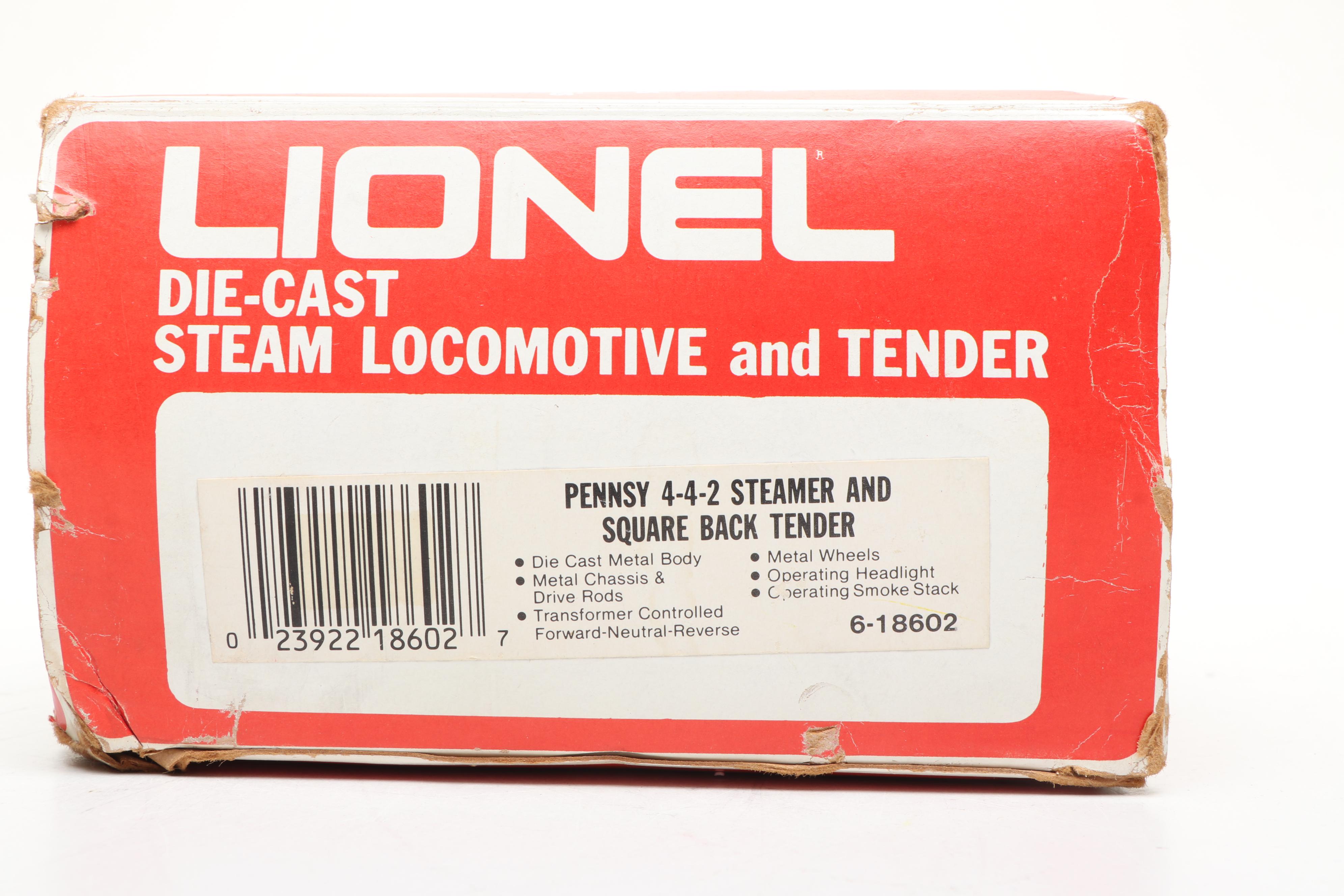 Lionel Diecast Steam Locomotive Set, 1986