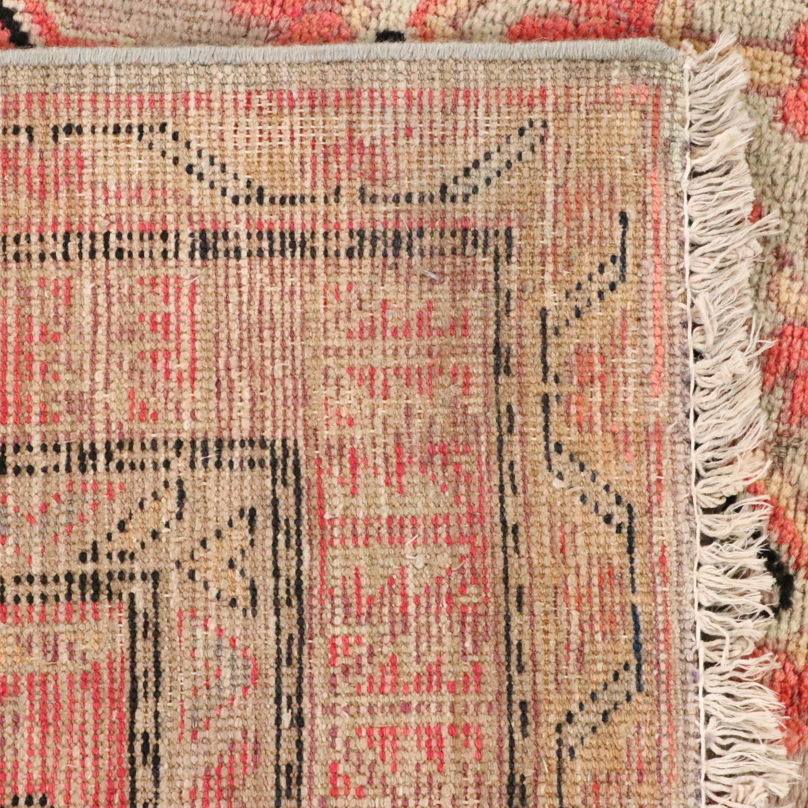 5'1 x 9'3 Hand-Knotted East Turkestan Khotan Area Rug