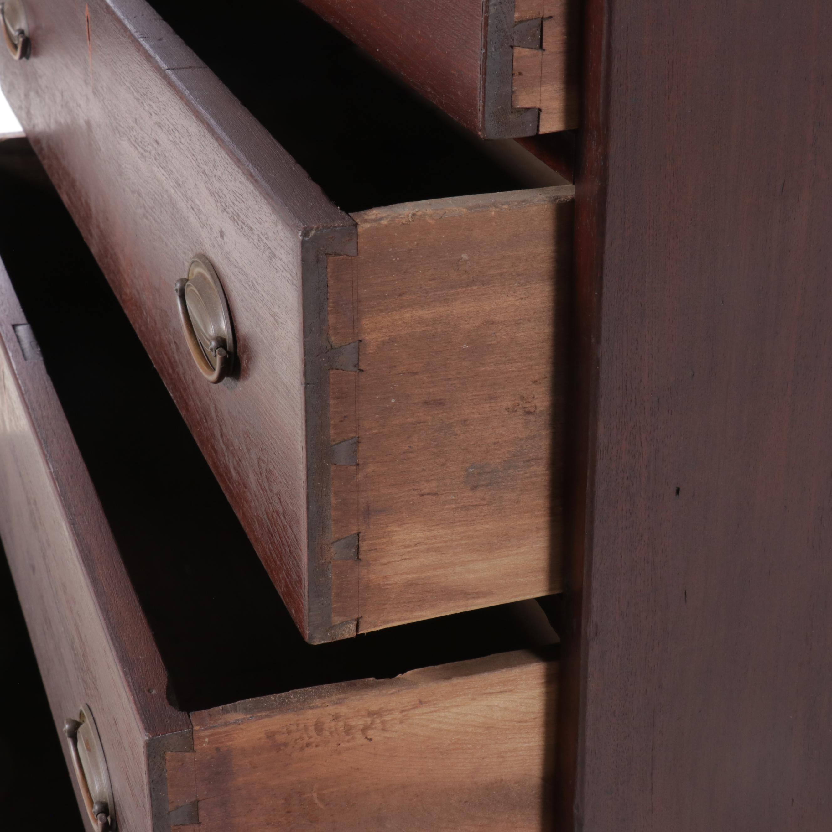 American Walnut Chest of Drawers, 19th Century