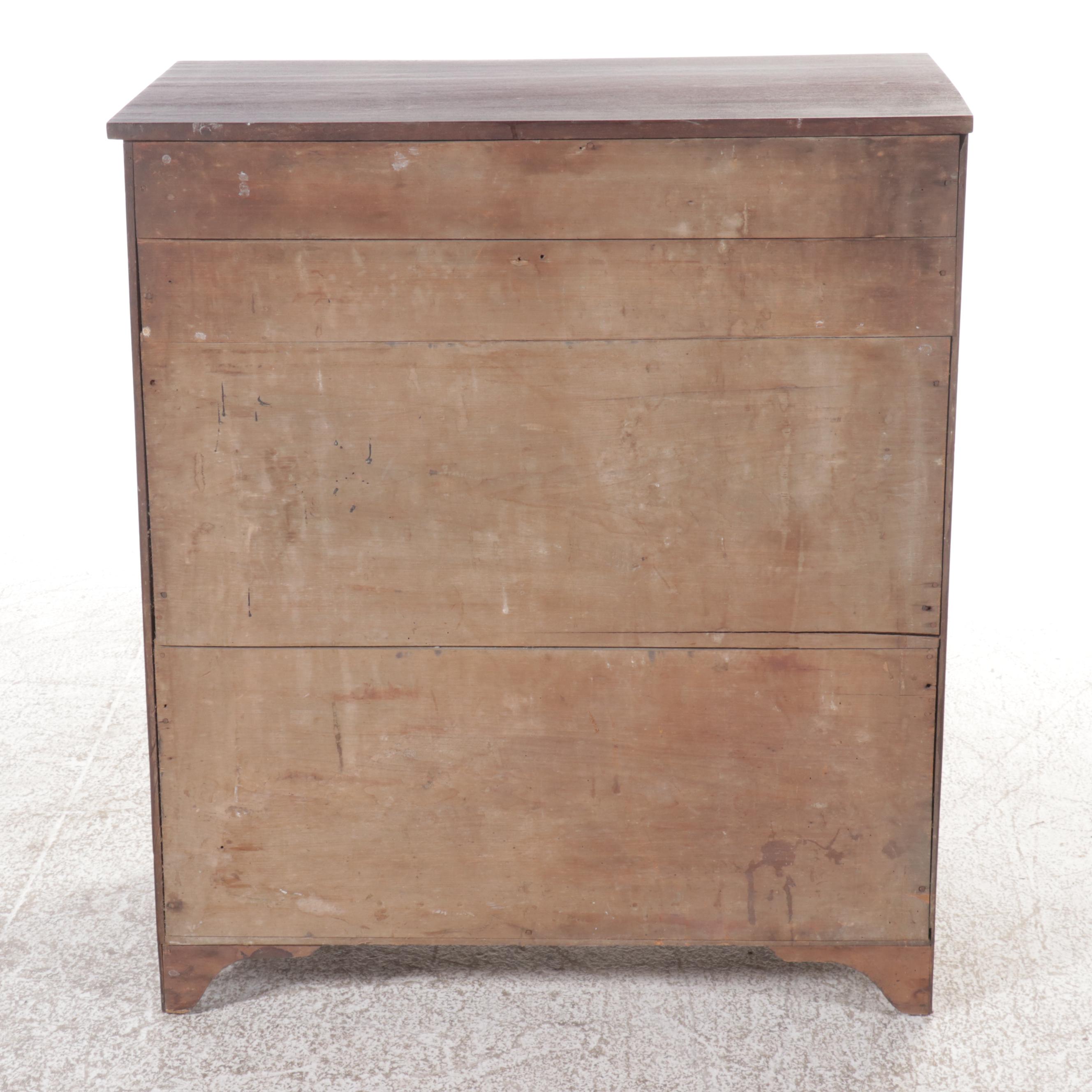 American Walnut Chest of Drawers, 19th Century