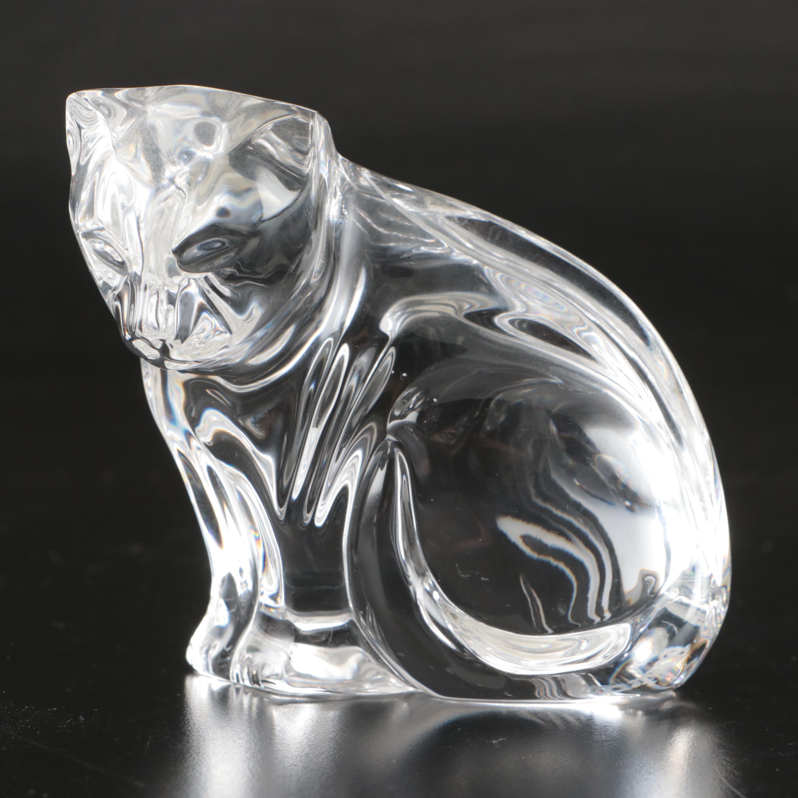 Waterford Crystal Cat, Sheep, Pear, and More Figurines