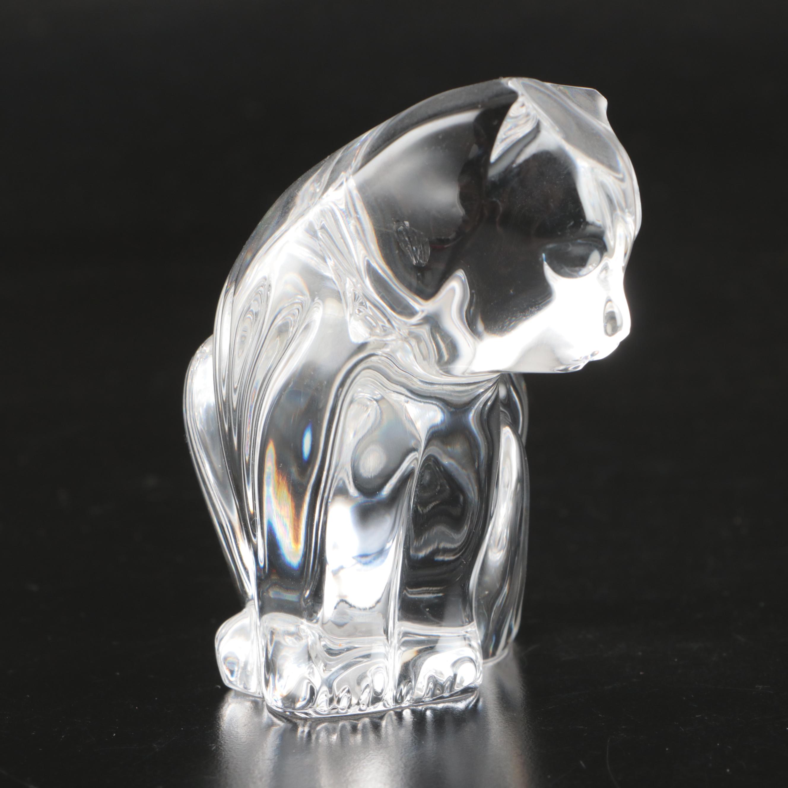 Waterford Crystal Cat, Sheep, Pear, and More Figurines