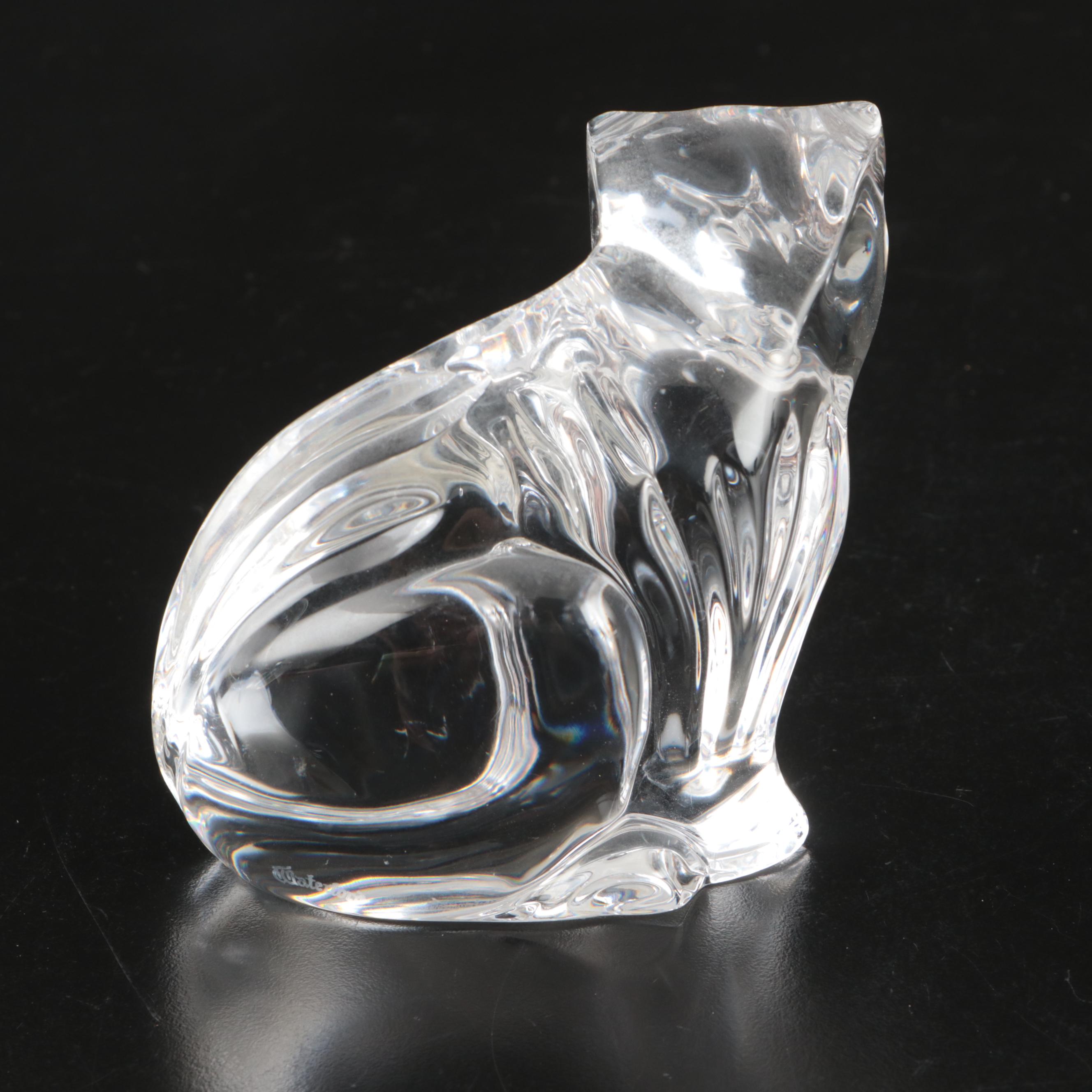 Waterford Crystal Cat, Sheep, Pear, and More Figurines