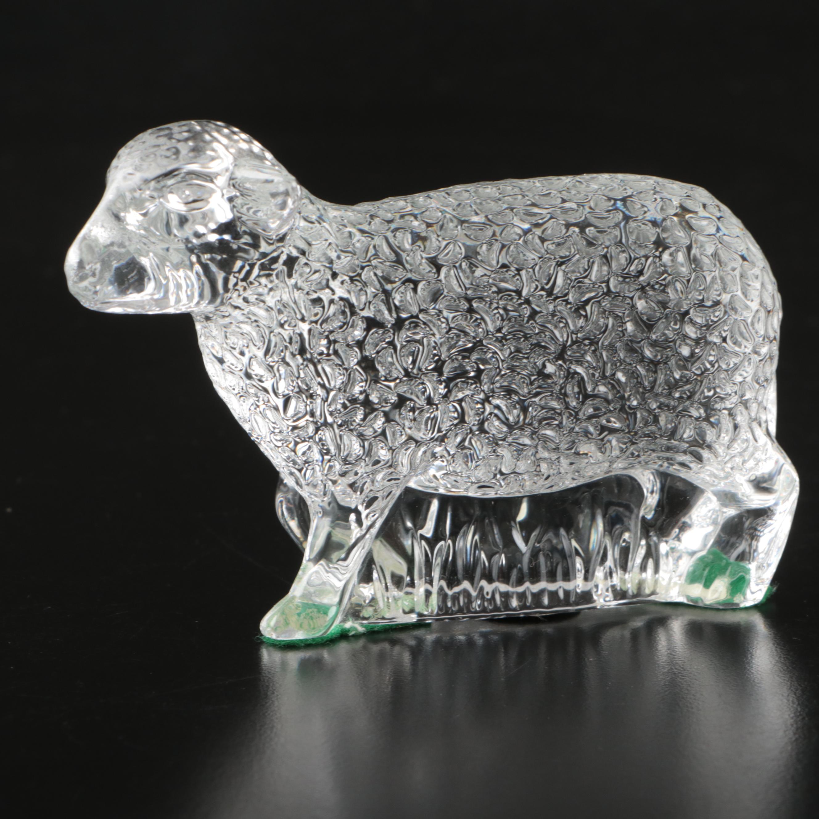 Waterford Crystal Cat, Sheep, Pear, and More Figurines